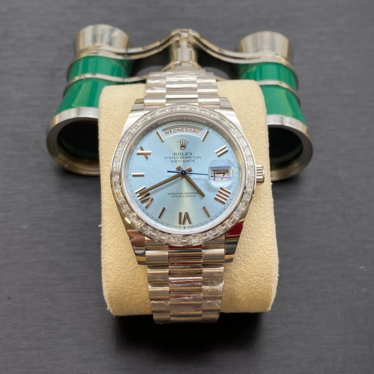 RLX Day-Date 40mm 228396TBR-0030 Ice Blue Roman Dial