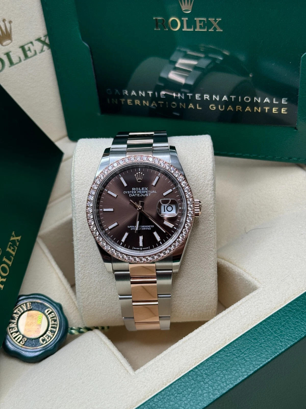 RLX  Datejust 36mm 126281 Chocolate Dial Oyster Bracelet