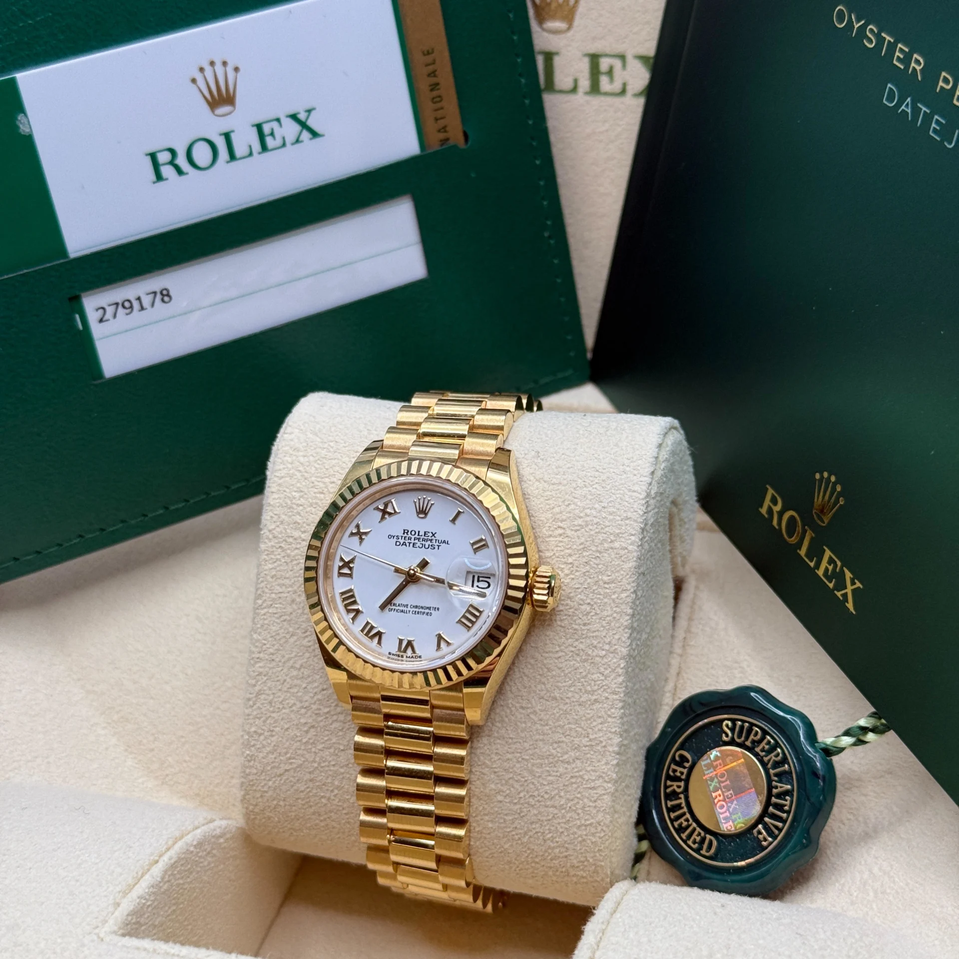 RLX Lady-Datejust 28mm 279178 White Dial