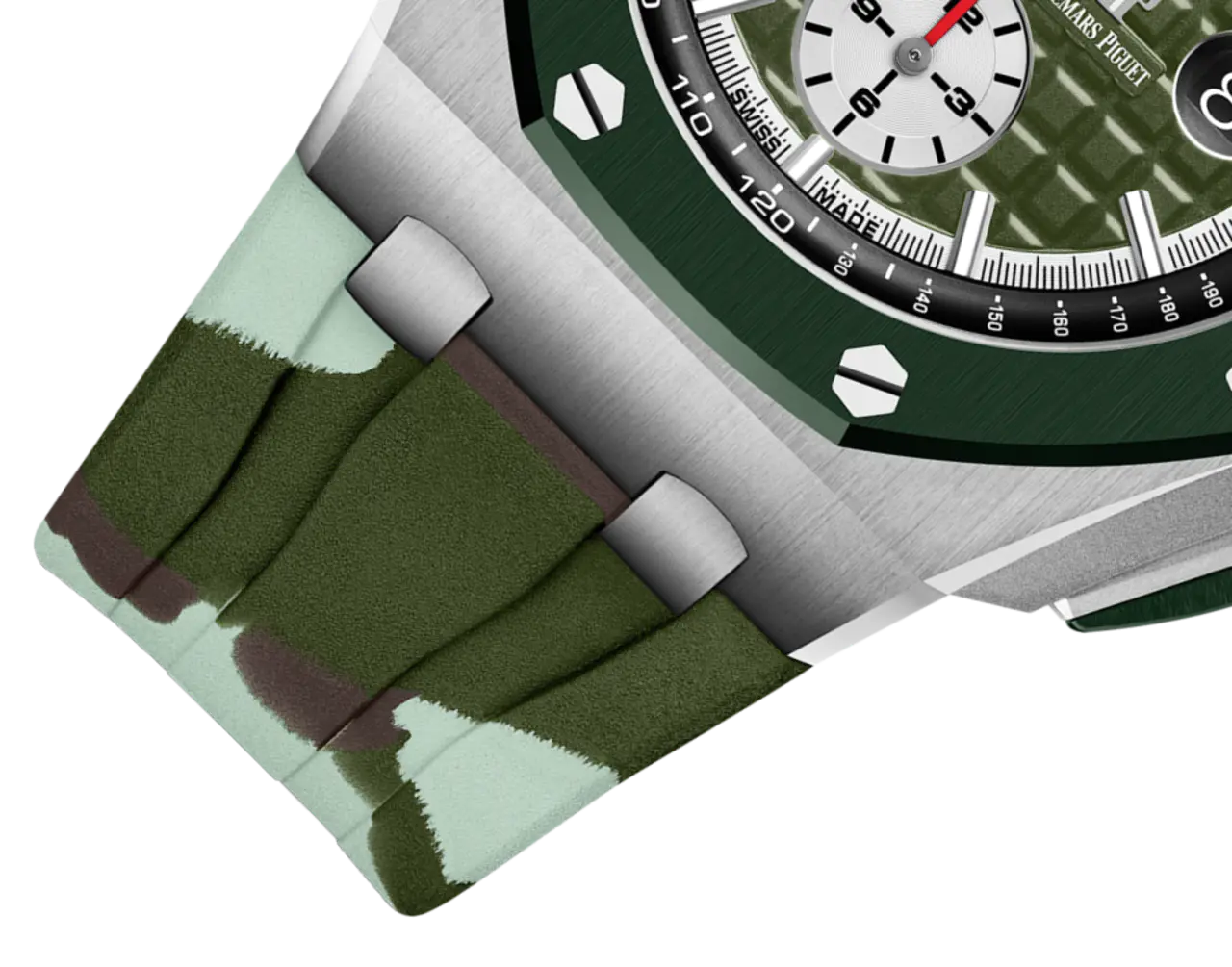 A&P OFFSHORE Khaki Green Camouflage Dial CHRONOGRAPH 44mm