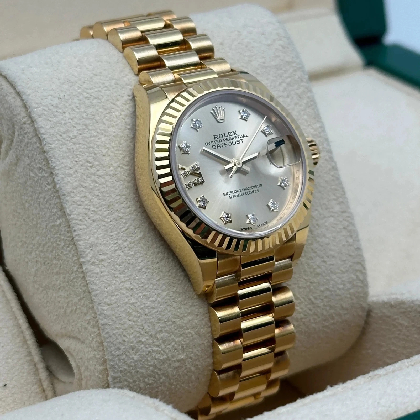 RLX Lady-Datejust 28mm 279178  Champagne Diamond Dial