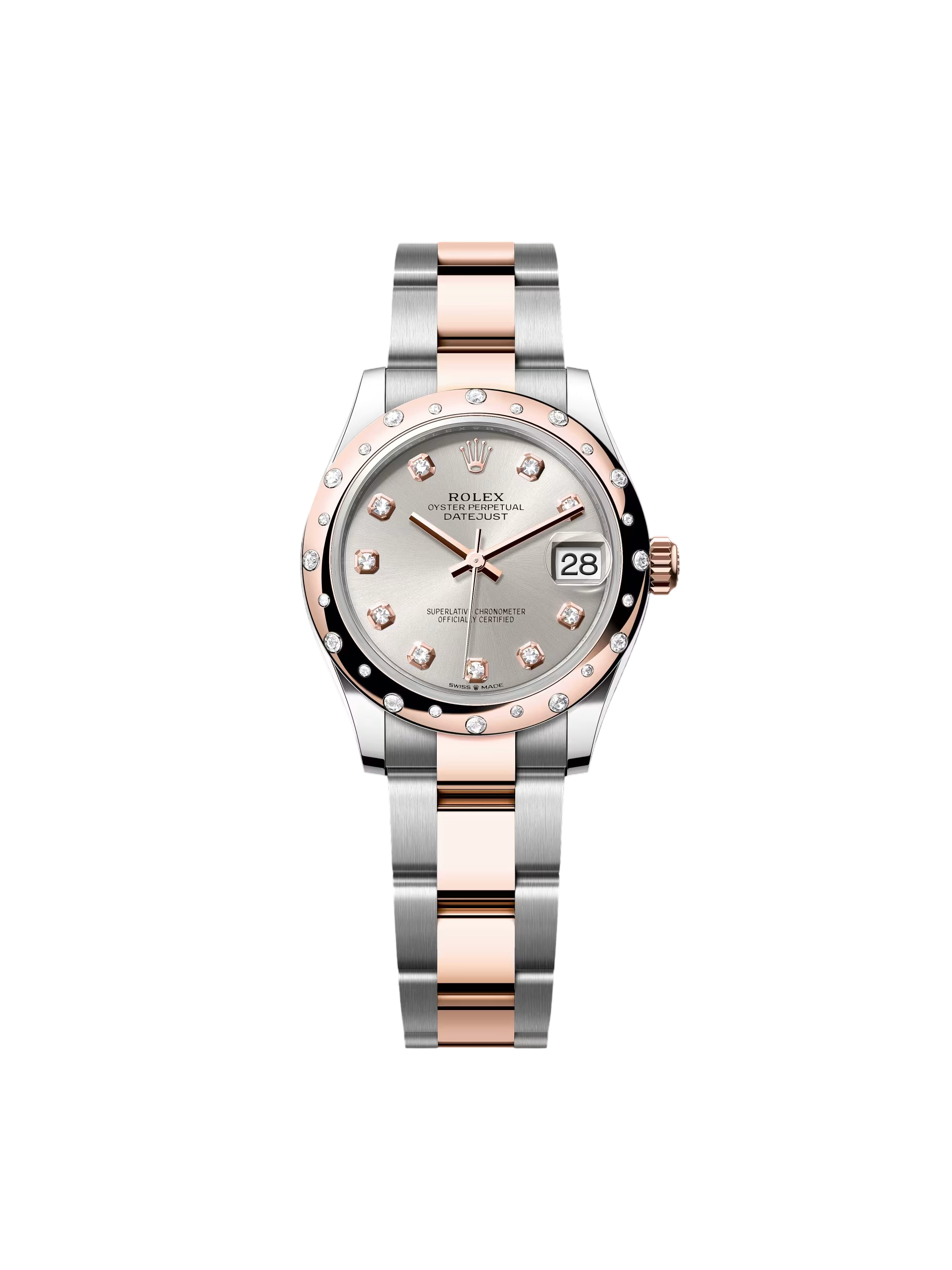 RLX Datejust m278341-0015/0016 Silver Dial 31mm Oyster Bracelet