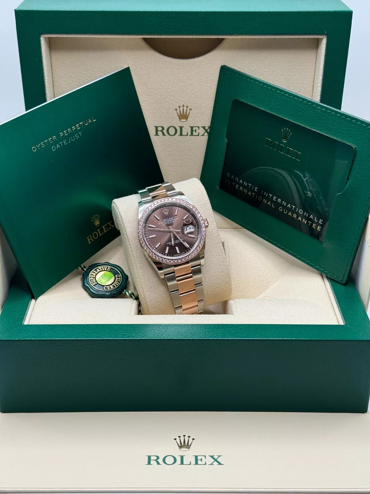 RLX  Datejust 36mm 126281 Chocolate Dial Oyster Bracelet