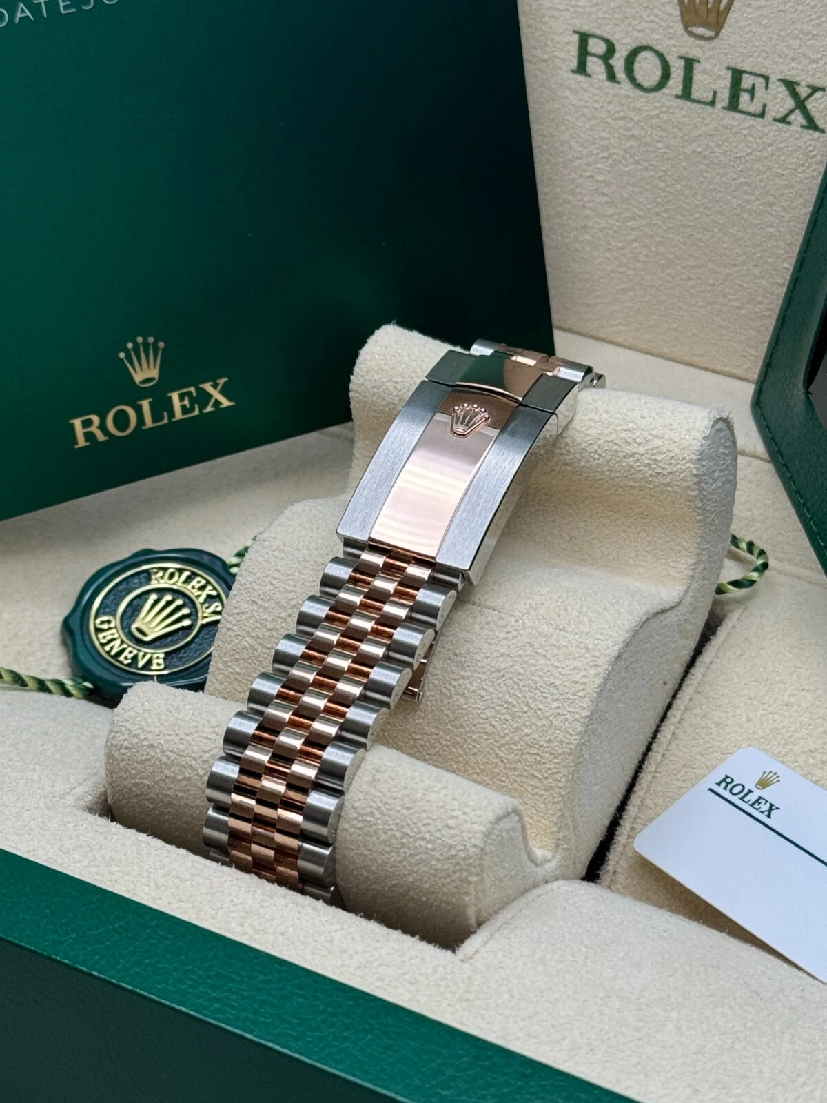 RLX Datejust 41mm 126301 Sundust Diamond Jubilee Steel and Everose Gold Watch