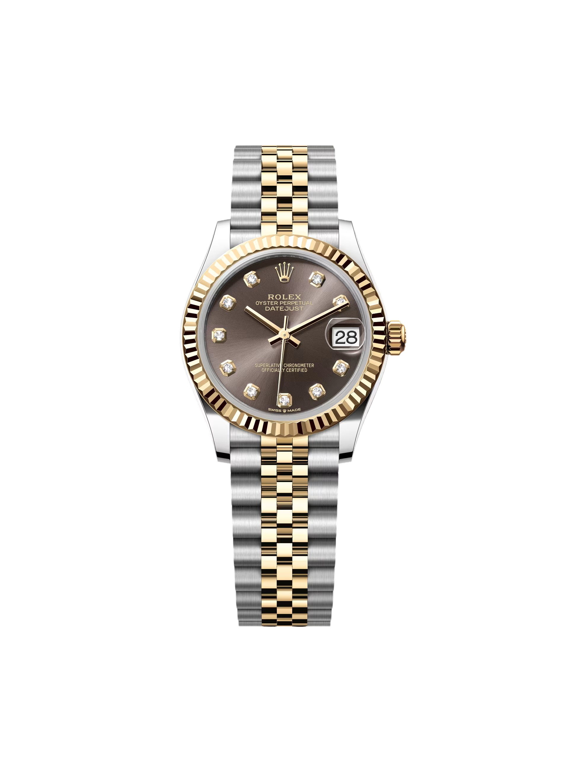 RLX Datejust m278273-0021/0022 31mm Dark Grey Dial Stainless Steel and Yellow Gold Oyster Watch