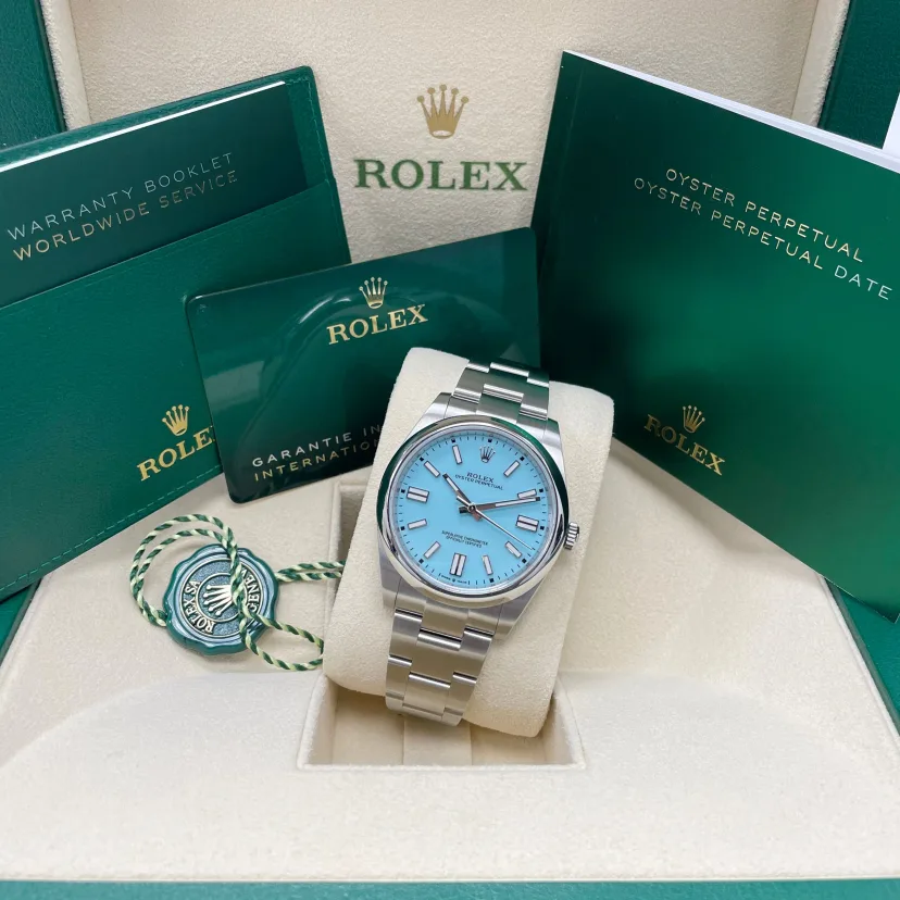 RLX Oyster Perpetual 36mm 126000-0006 Tiffany Blue Turquoise Dial