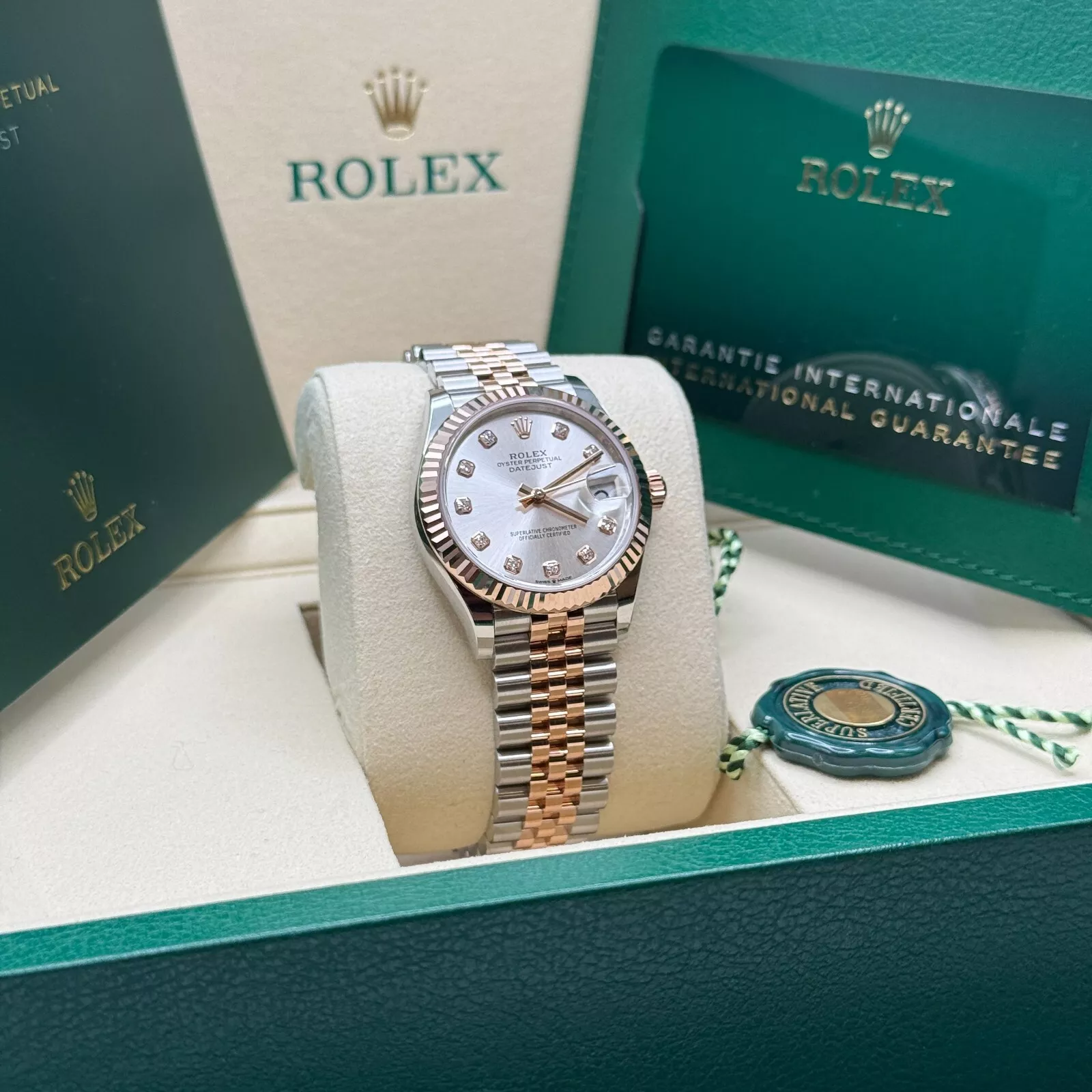 RLX Datejust m278271-0015/0016 Silver 31mm Dial Oyster Bracelet Watch