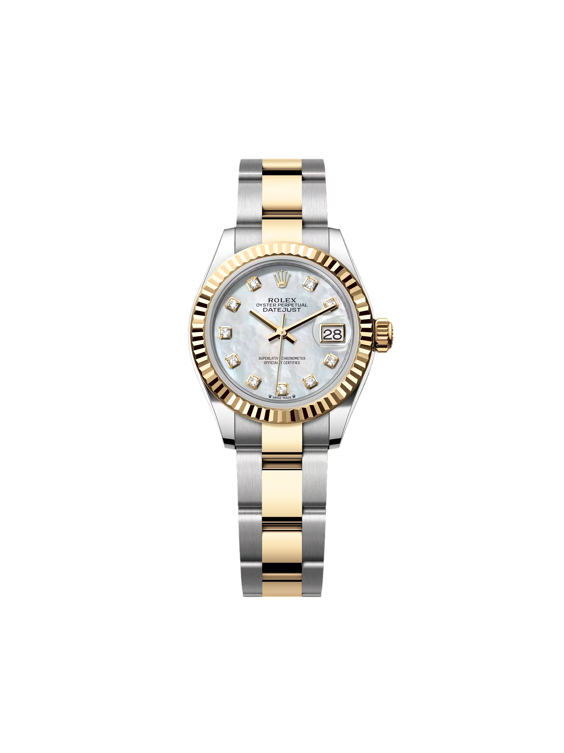 RLX Lady-Datejust 28mm 279173 Mother of Pearl Diamond Dial Oyster Bracelet