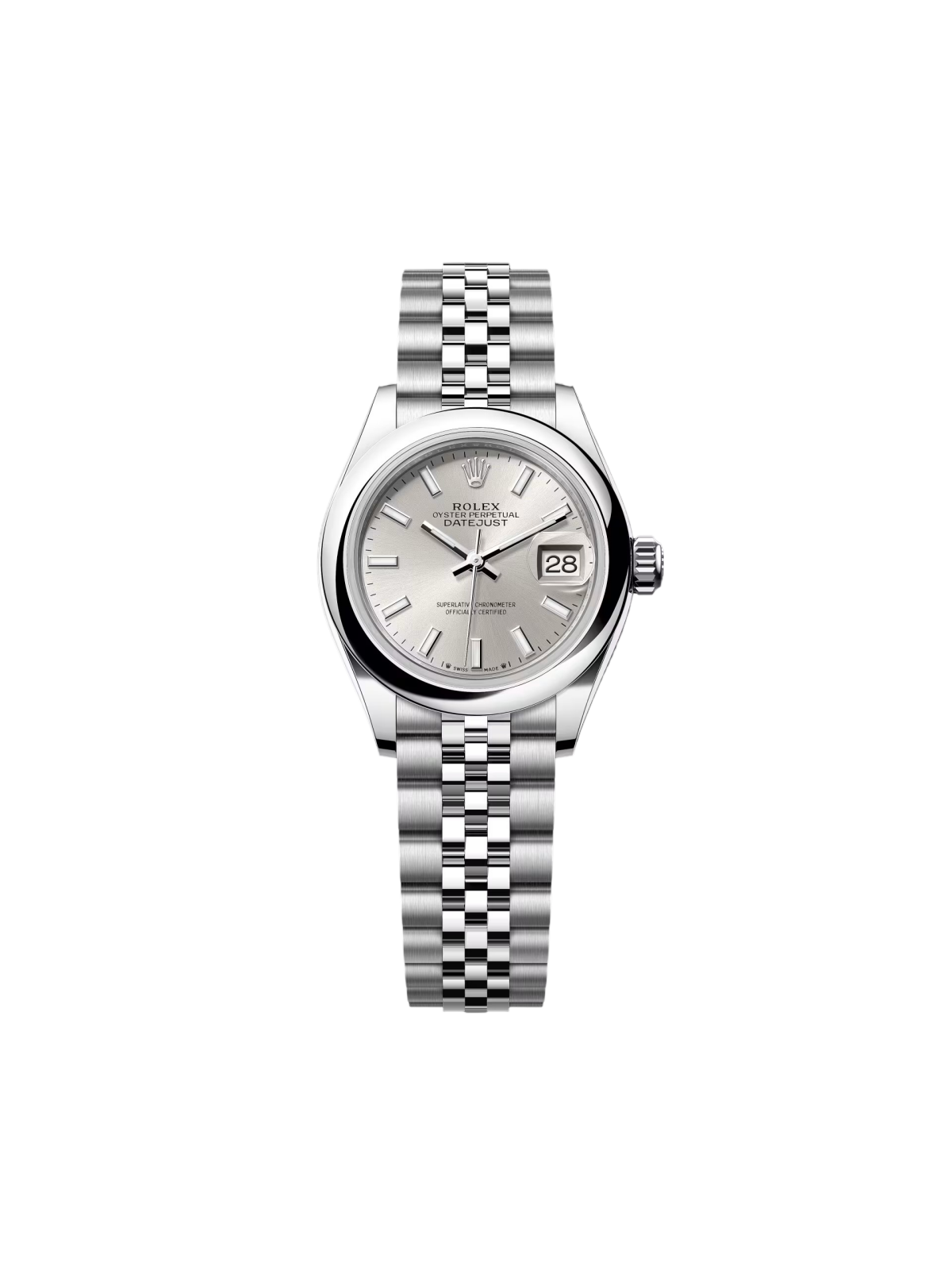 RLX Lady-Datejust 28mm  m279160 Oyster Perpetual Silver Dial Oyster Bracelet