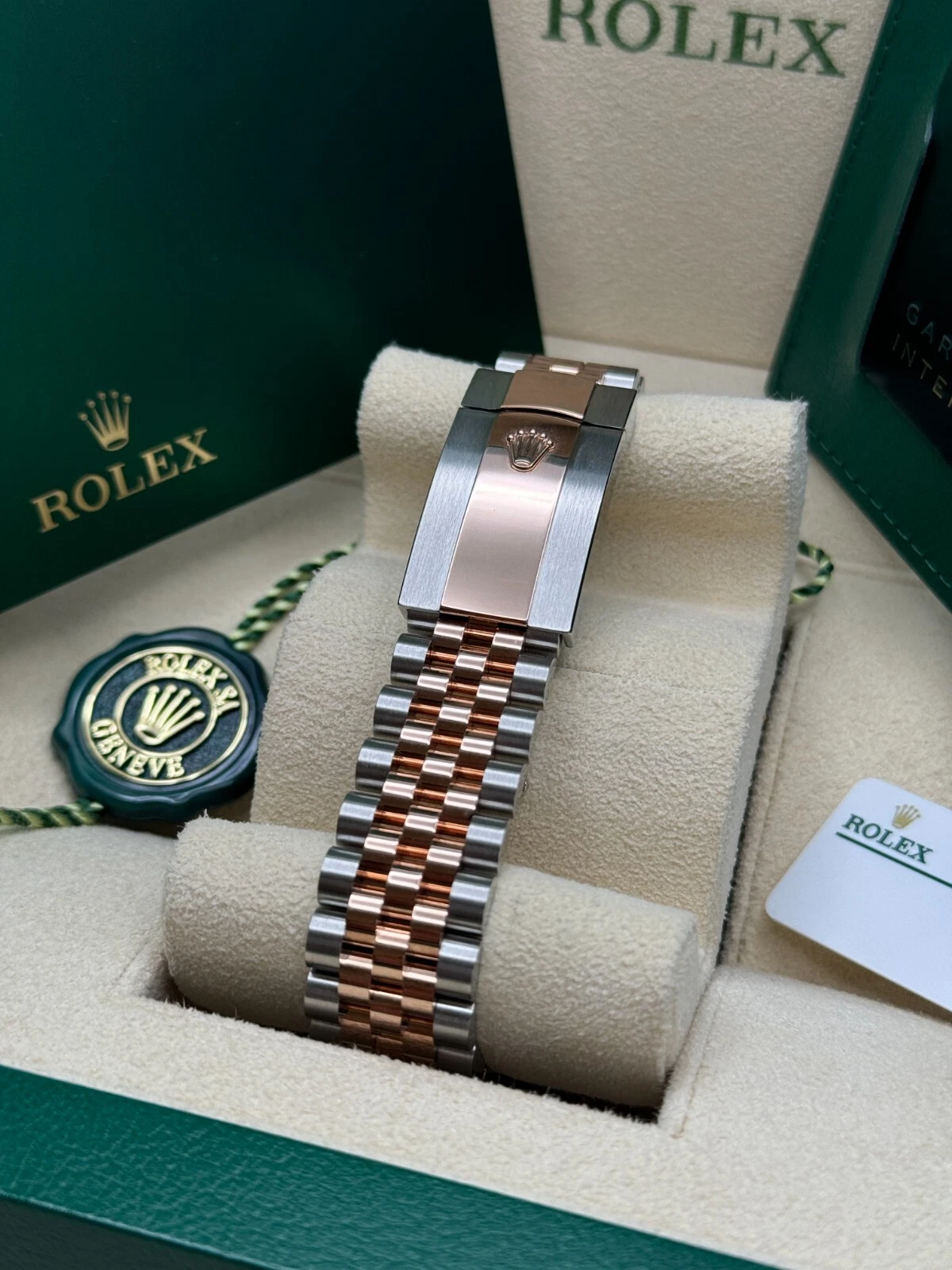 RLX Datejust 41mm 126301 Sundust Diamond Jubilee Steel and Everose Gold Watch