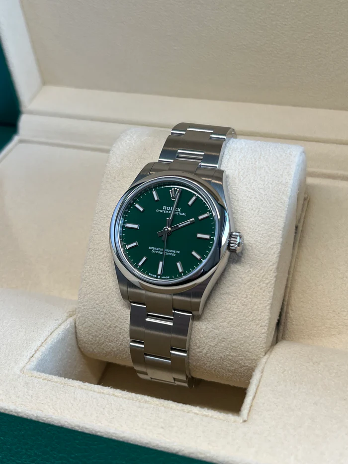 RLX Oyster Perpetual 31mm 277200-0006 Green Dial Oyster Bracelet Watch