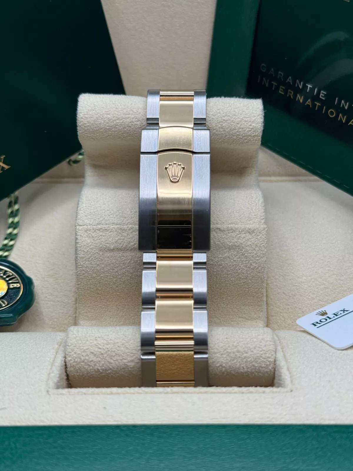 RLX Datejust 41mm 126303 White Index Oyster Steel and Yellow Gold Mens Watch