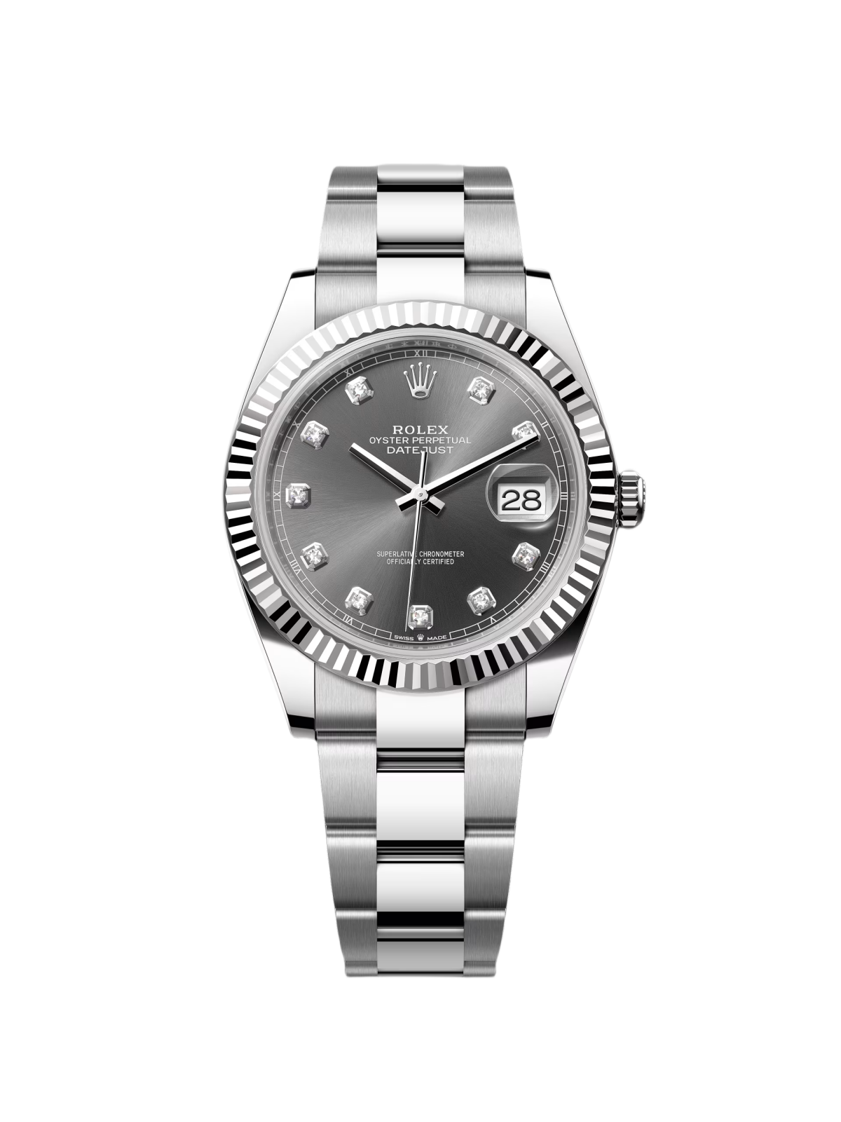 RLX  Datejust 41mm 126334 Slate Diamond Jubilee Stainless Steel