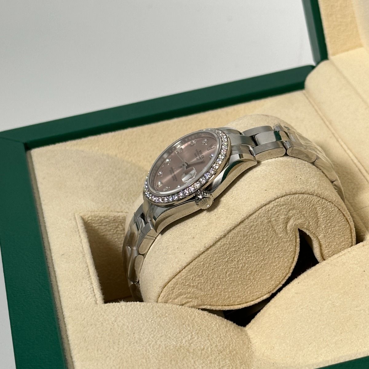 RLX Datejust m278384RBR-0035/0036 Pink 31mm Dial Oyster Watch