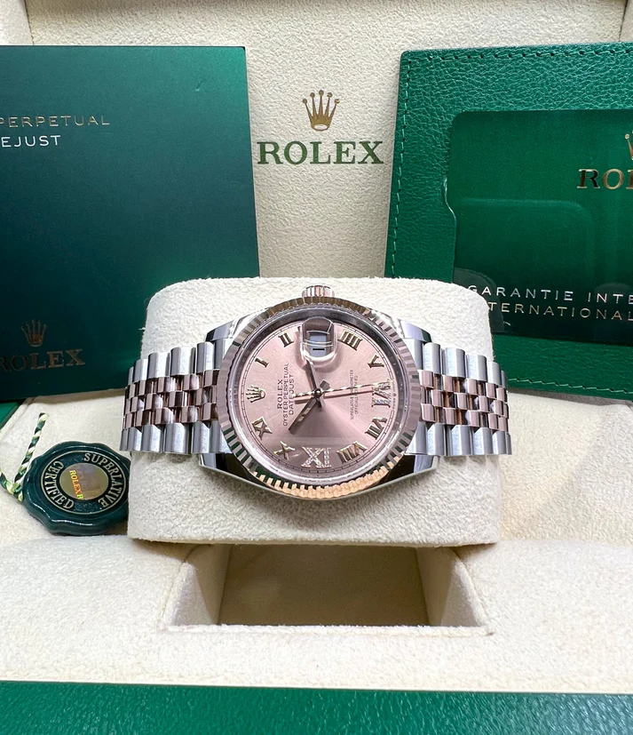 RLX  Datejust 36mm 126231 Rose Dial Oyster Bracelet