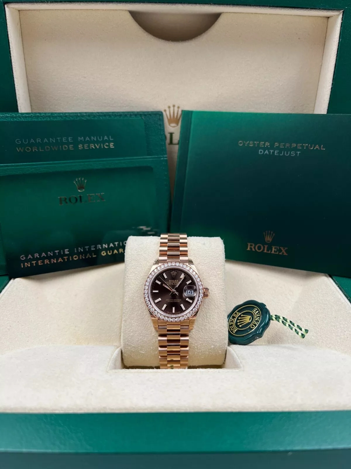 RLX  Lady-Datejust 28mm 279135RBR Chocolate Dial Jubilee Bracelet