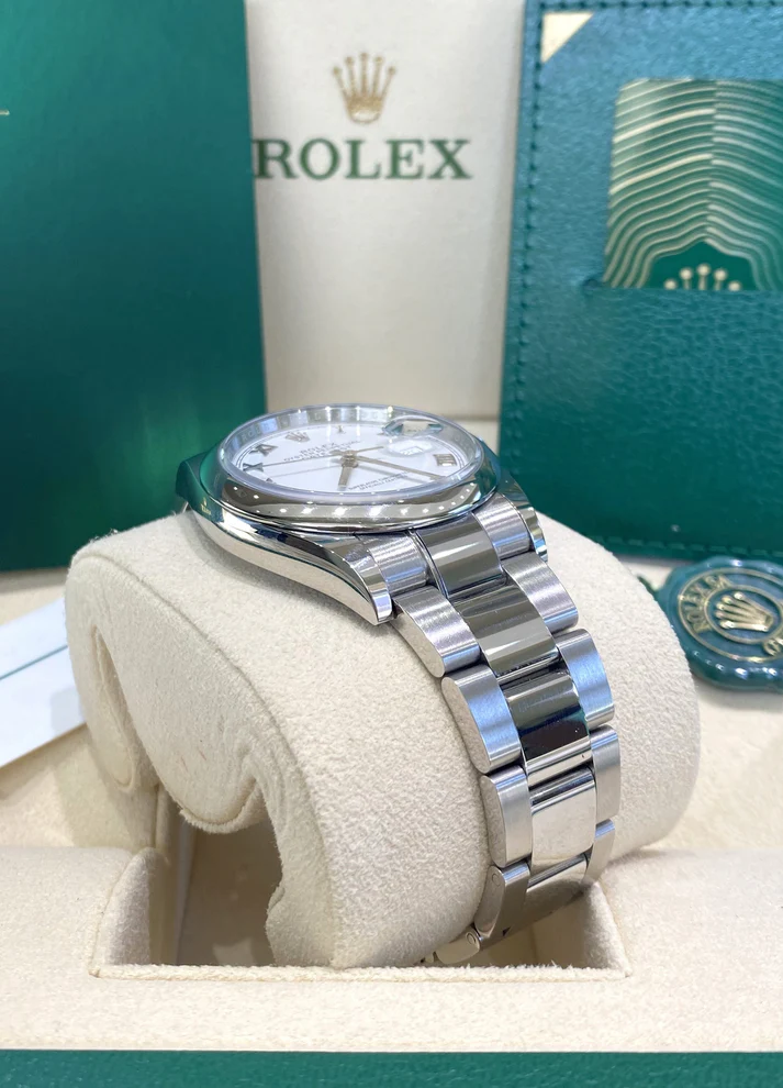RLX  Datejust 36mm 126200 Stainless Steel White Roman Dial Oyster