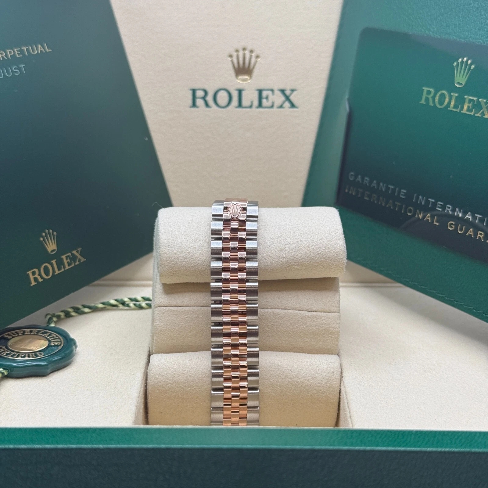 RLX Lady-Datejust 28mm 279171 Aubergine Diamond Oyster Stainless Steel and Rose Gold