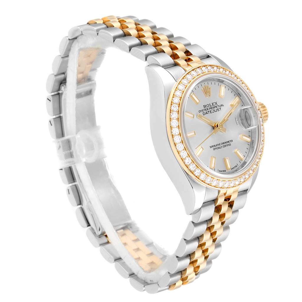 RLX Lady-Datejust 28mm 279383RBR Silver Dial Yellow Rolesor Oyster Bracelet