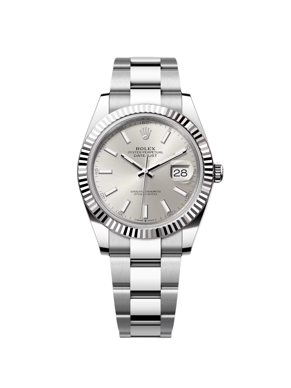 RLX  Datejust 41mm 126334 Silver Index Jubilee Stainless Steel Mens Watch