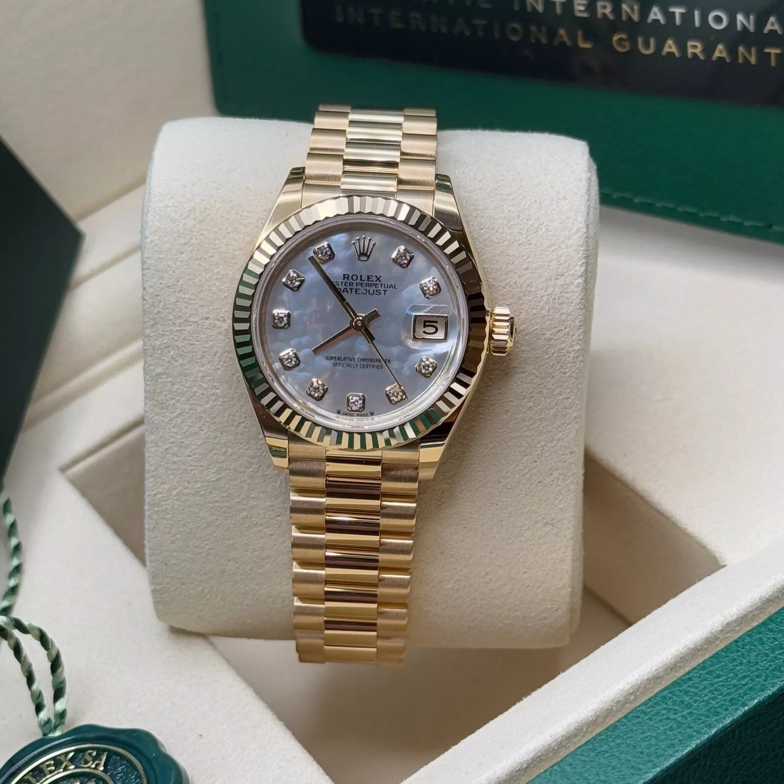 RLX Lady-Datejust 28mm 279178 Mother-of-Pearl Diamonds Dial