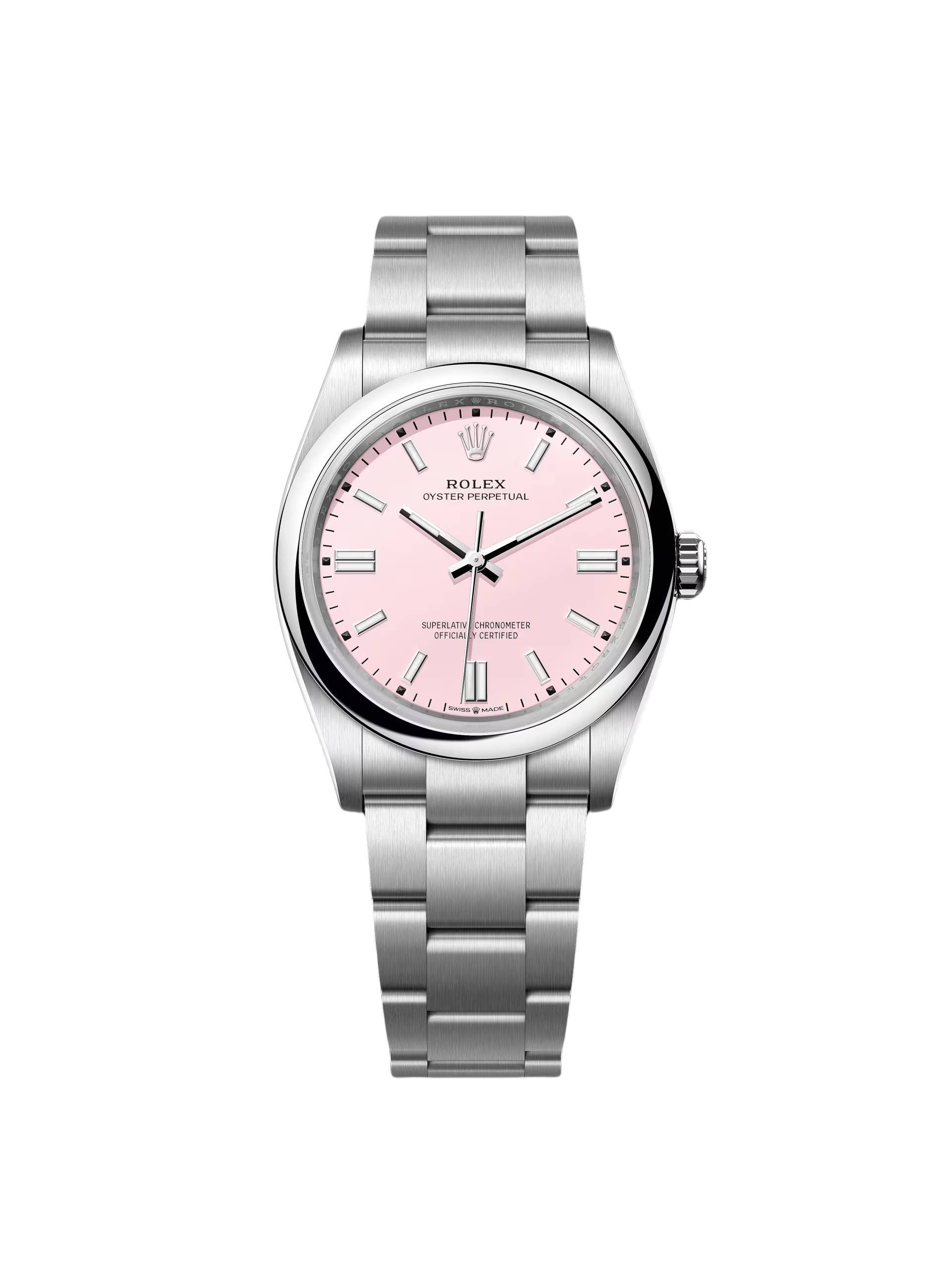 RLX Oyster Perpetual 36mm 126000-0008 Candy Pink Dial Oyster Stainless Steel