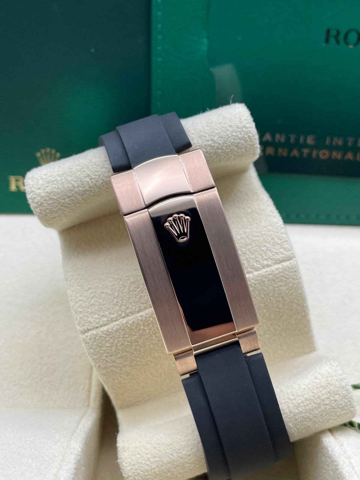 RLX  Sky-Dweller 42mm Rose Gold Slate Dial Oysterflex - 336235