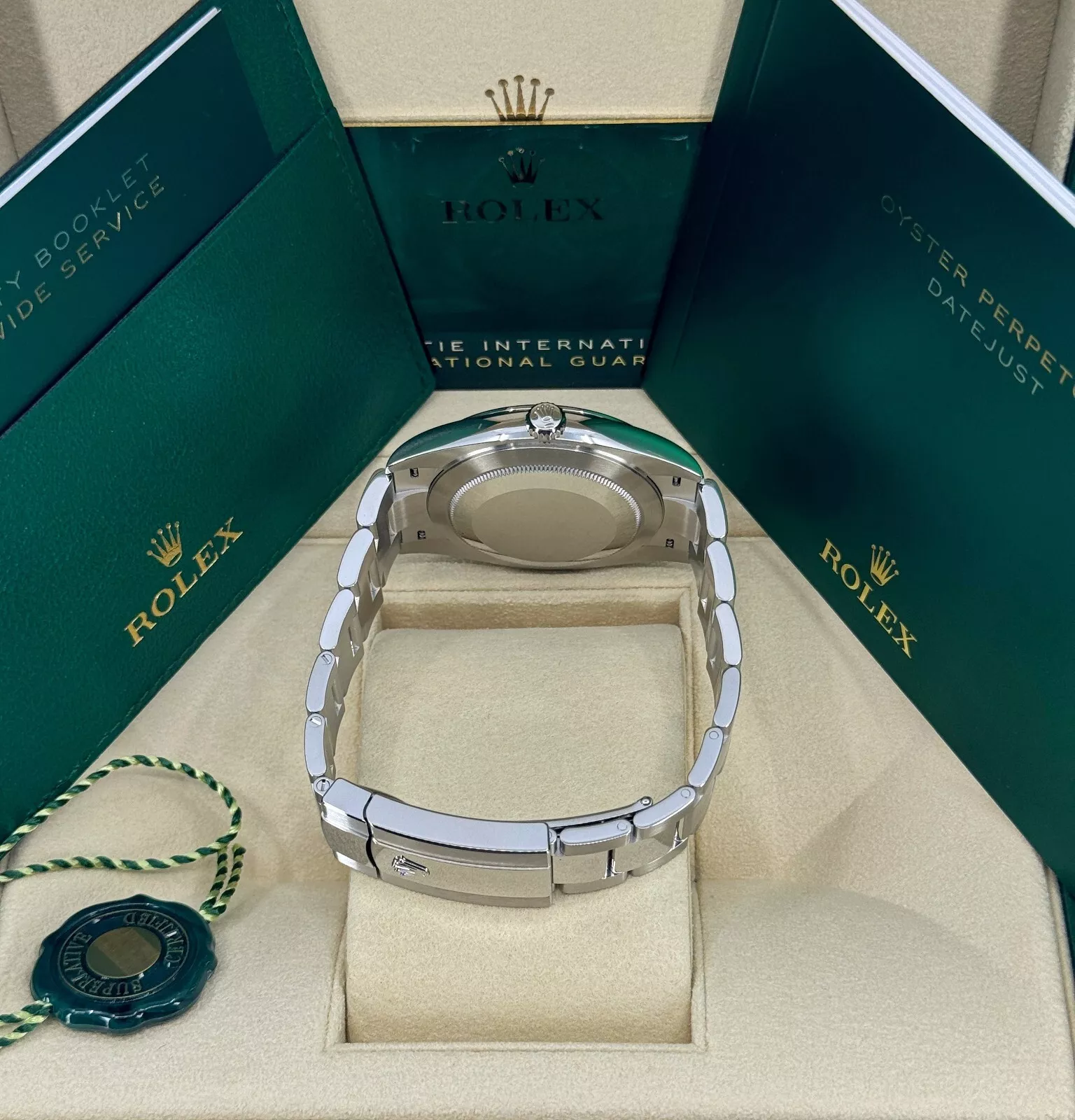 RLX Datejust 41mm 126300 Mint Green Dial Stainless Steel Oyster Bracelet Watch