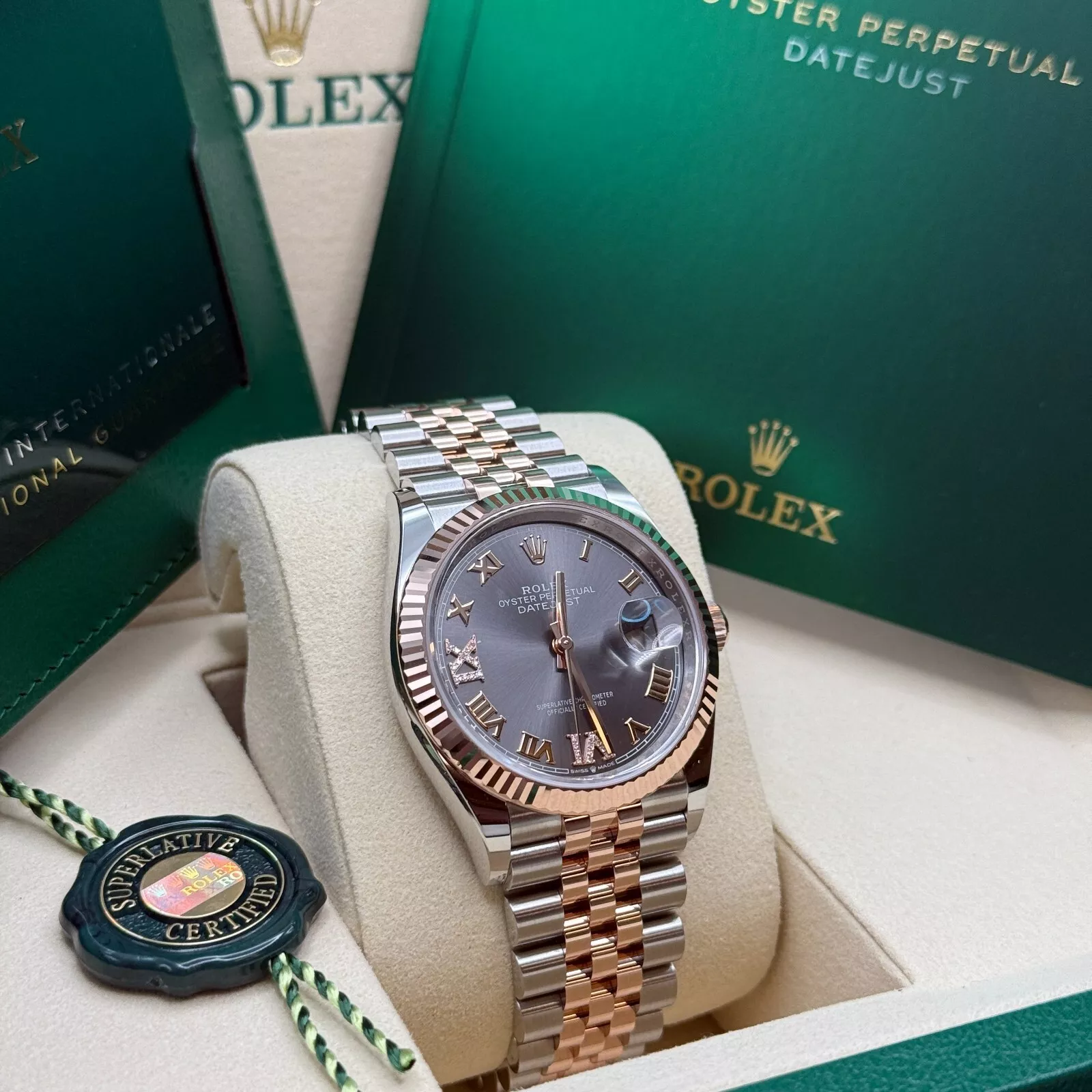 RLX  Datejust 36mm 126231 Slate Dial Jubilee Bracelet