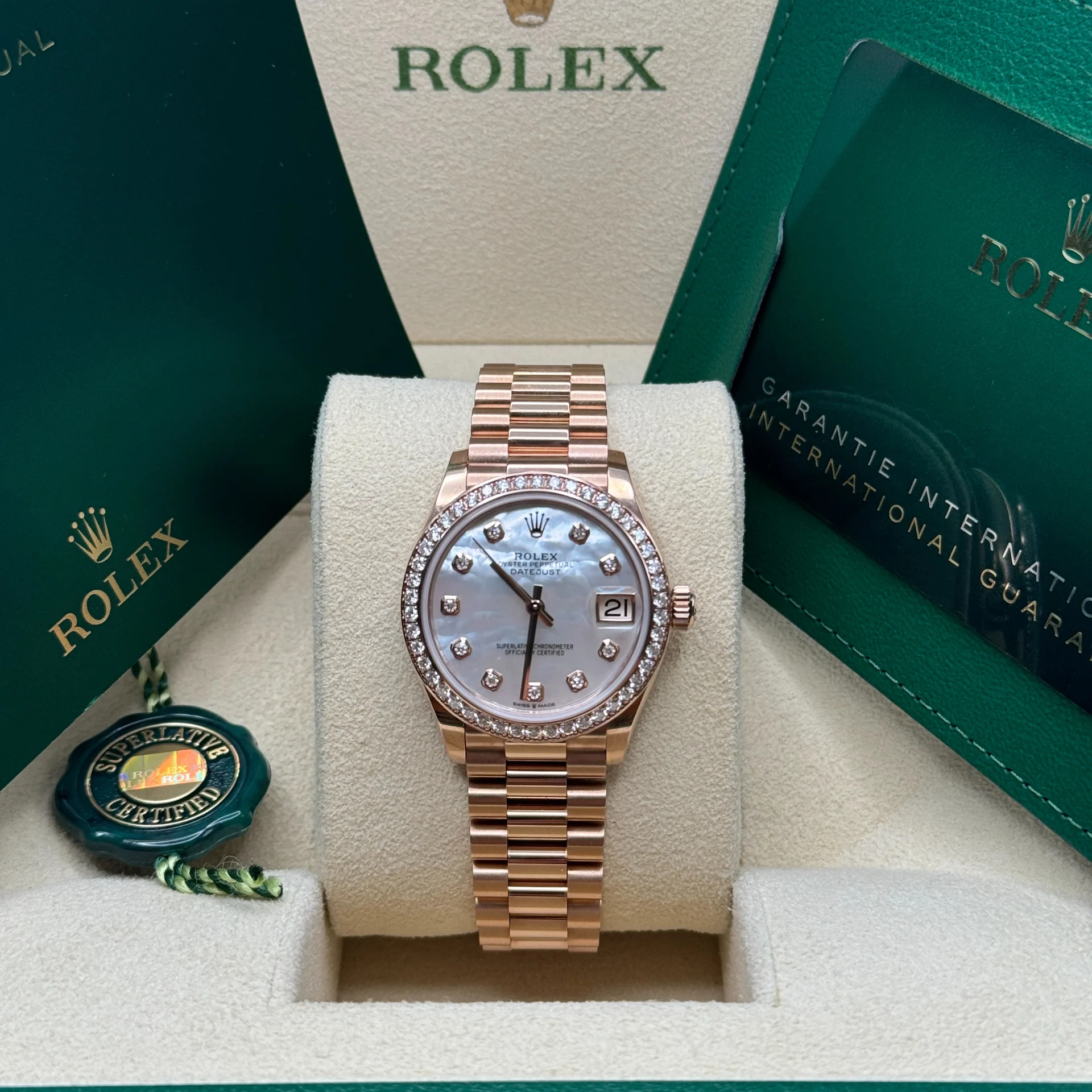 RLX Datejust m278285RBR-0005 Mother-of-Pearl 31mm Dial