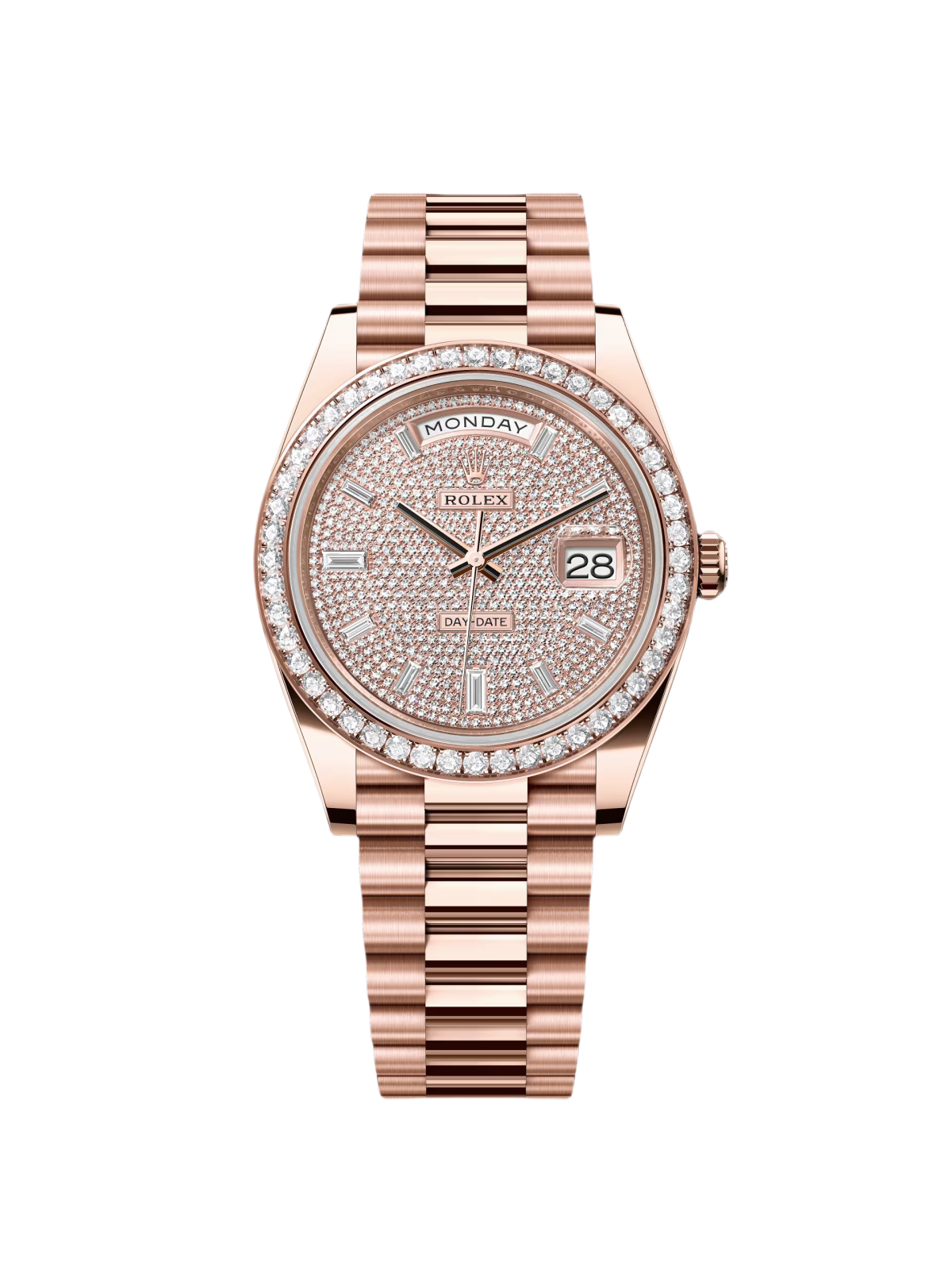 RLX  Day-Date 40mm Diamonds Paved Dial 228345rbr-0002