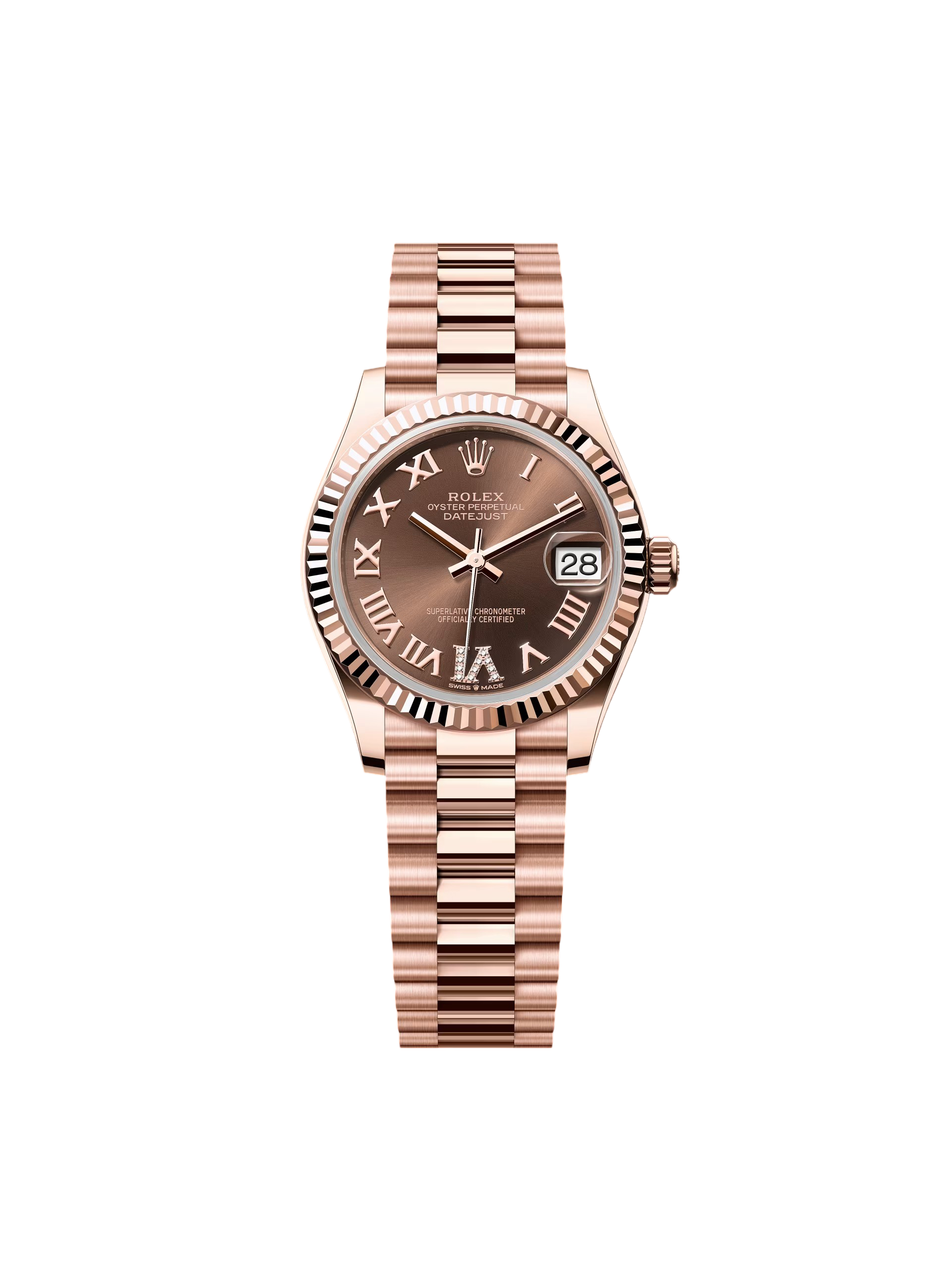 RLX Datejust m278275-0025 Chocolate 31mm Dial