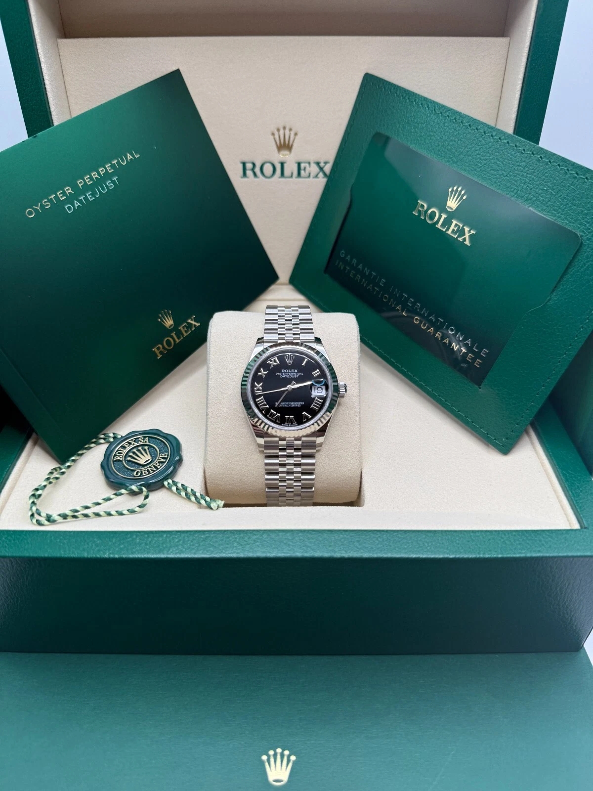 RLX Datejust m278274-0001/0002 Bright Black Dial 31mm Oyster Bracelet