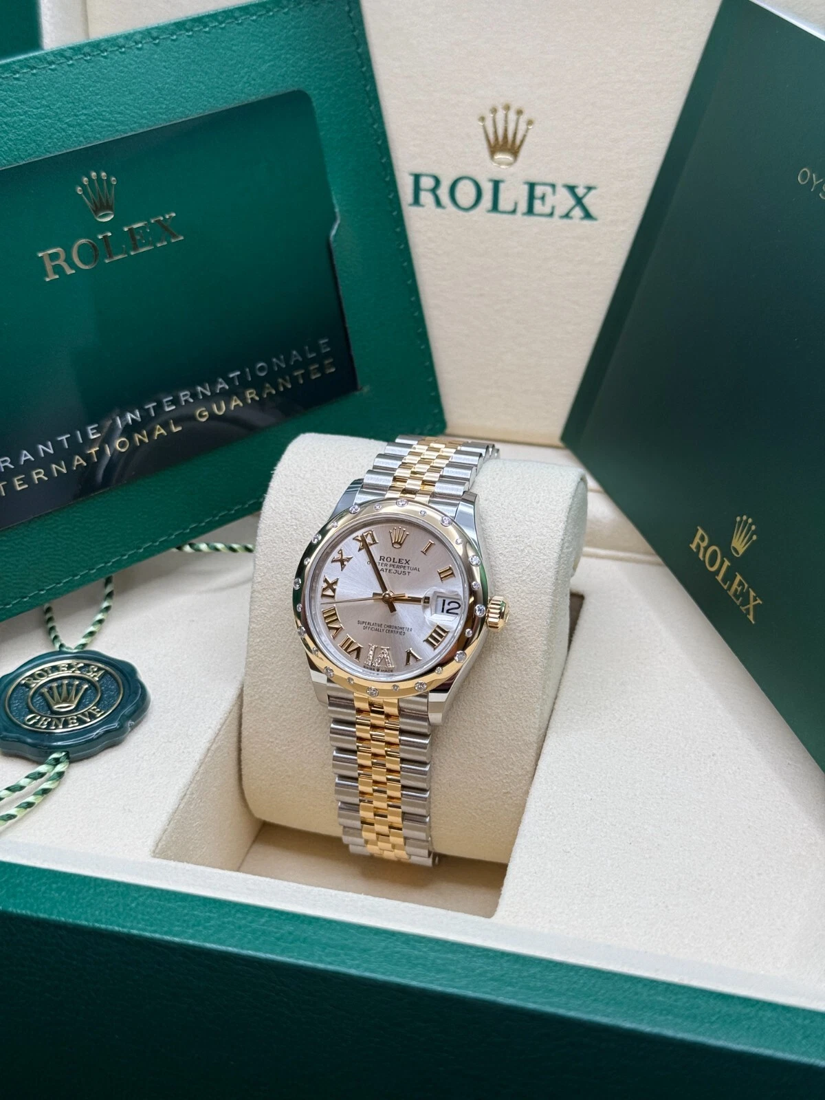 RLX Datejust m278343-0003/0004 Silver Dial Yellow Rolesor Oyster Watch