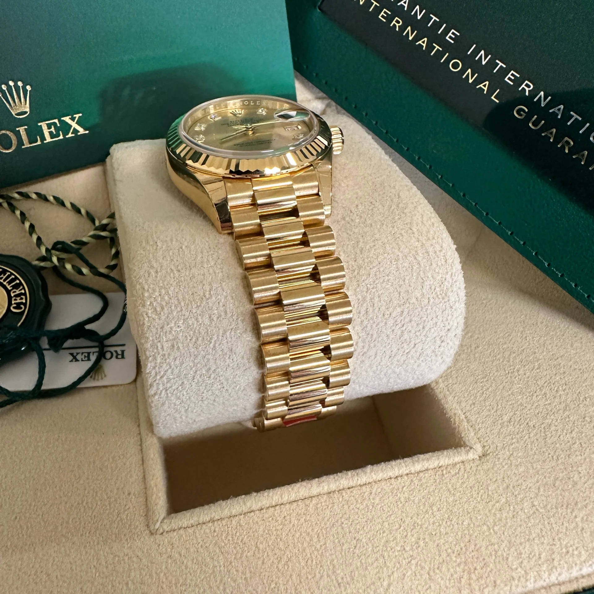 RLX Lady-Datejust 28mm 279178 Champagne Diamonds Dial