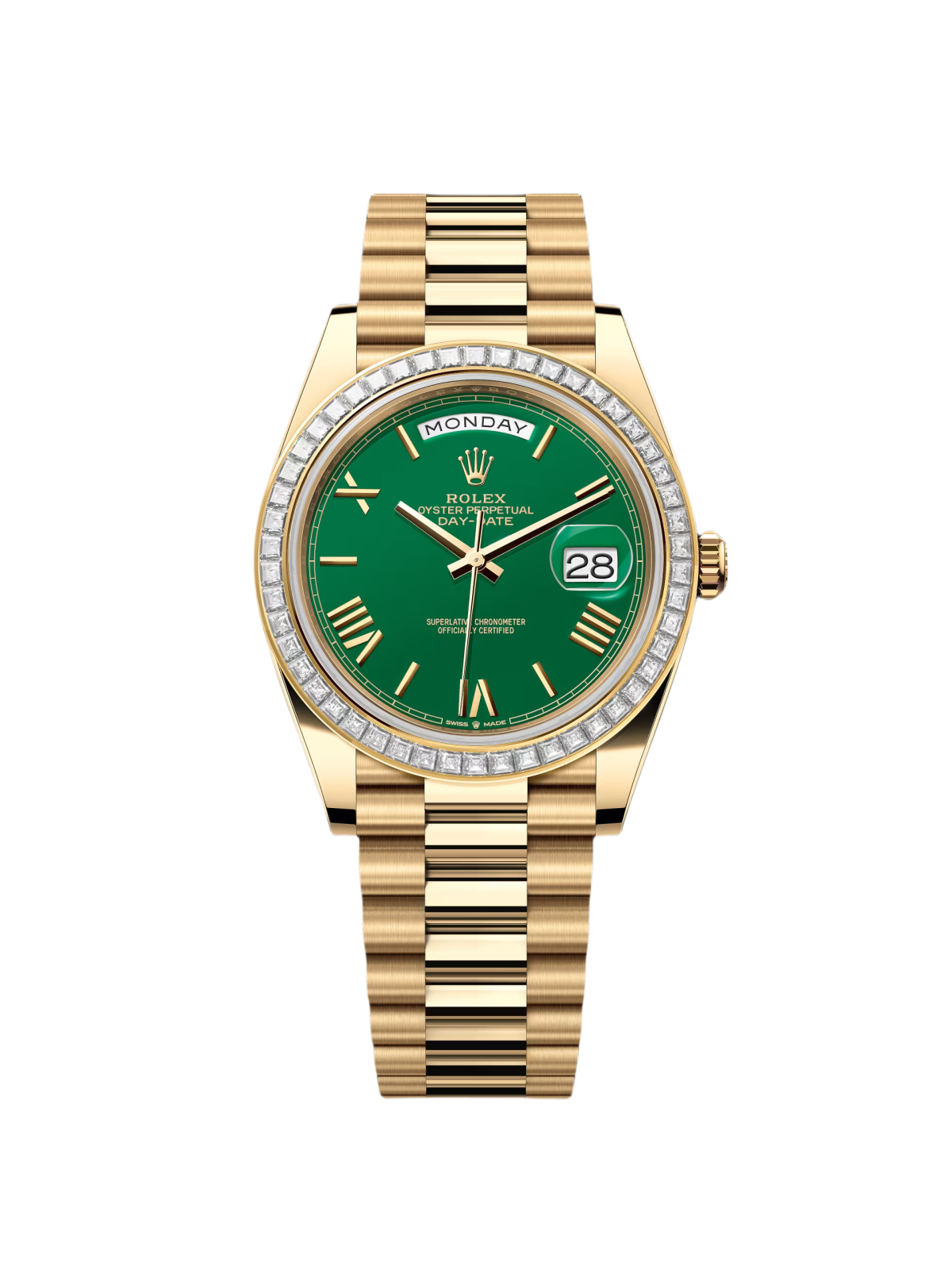 RLX Day-Date 40mm 228398TBR-0039 Green Dial President Watch