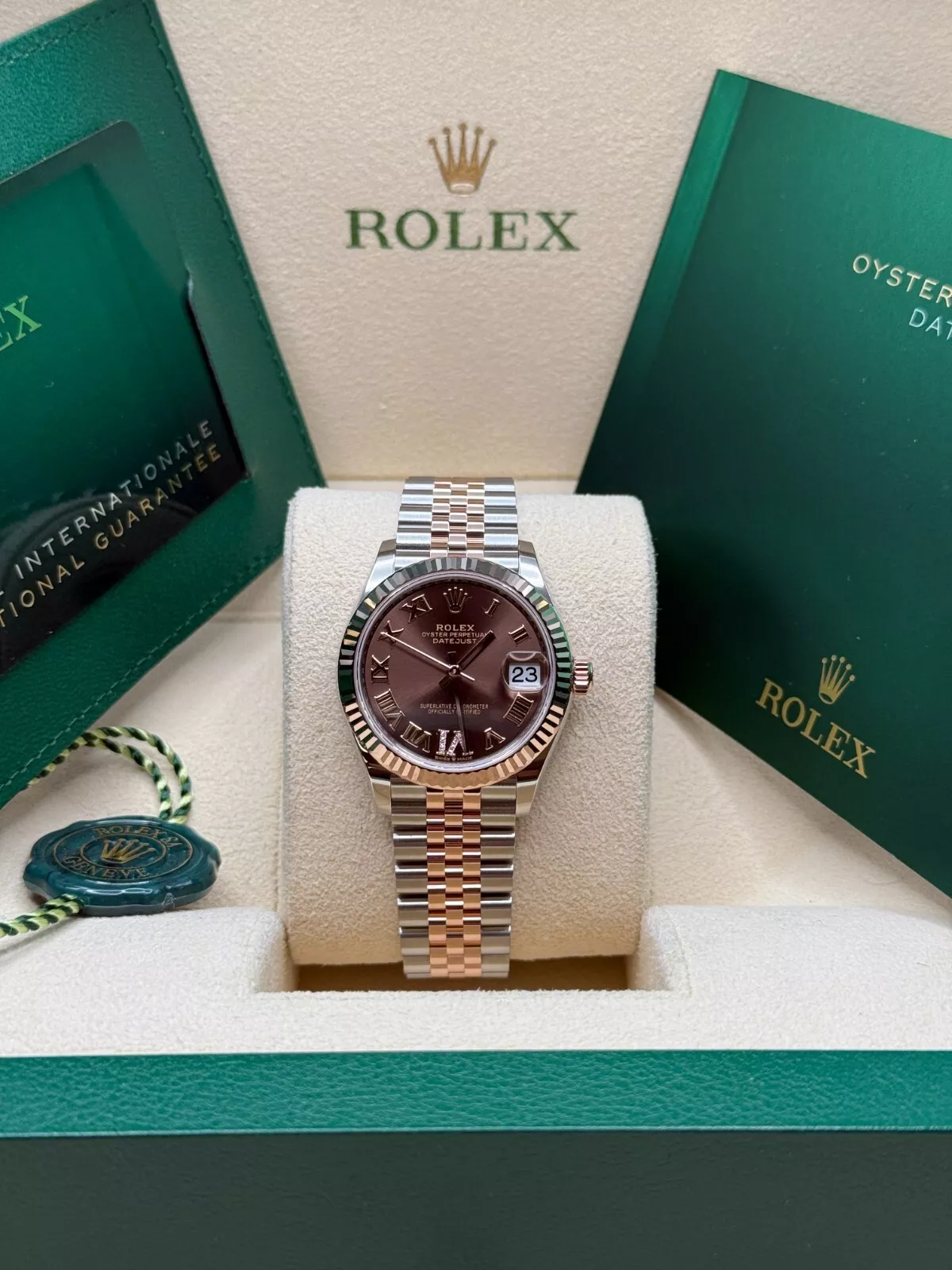 RLX Datejust m278271-0003/0004 Chocolate 31mm Dial Oyster Bracelet Watch