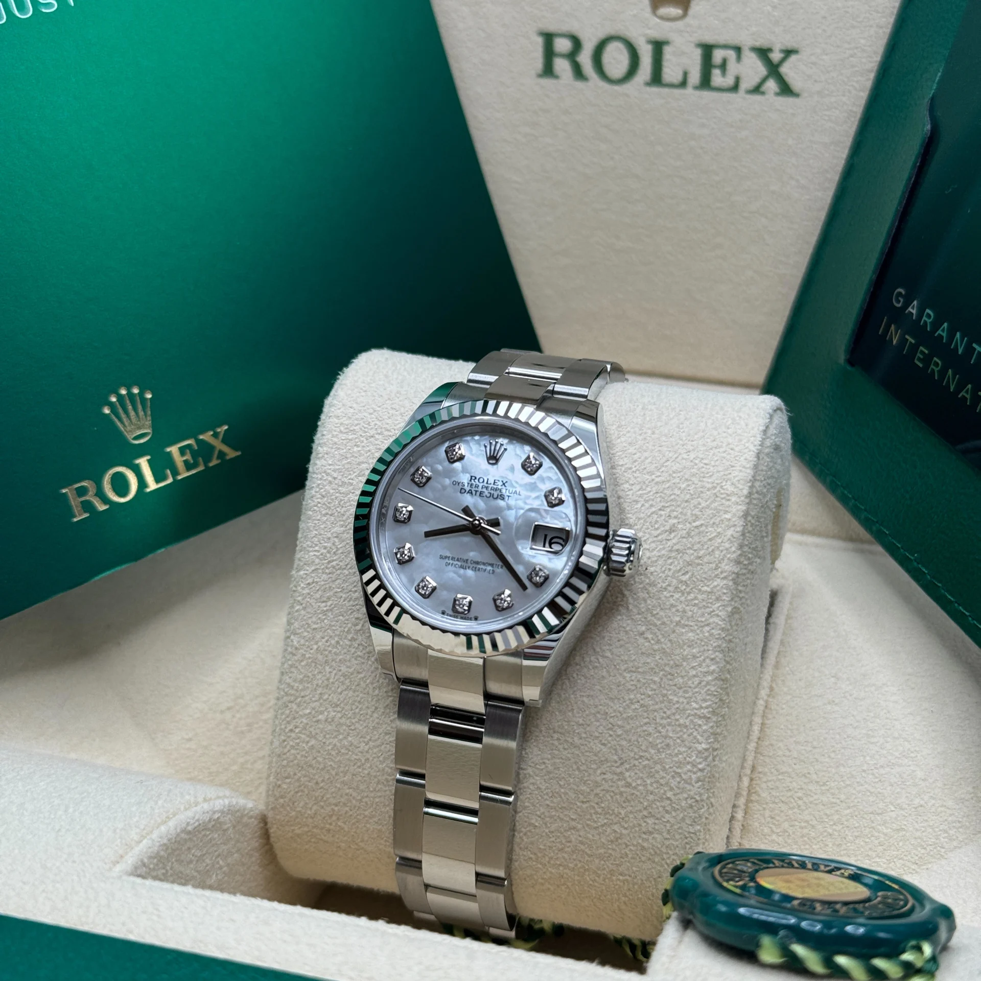 RLX Lady-Datejust 28mm 279174 Mother Of Pearl Diamond Dial Oyster Bracelet