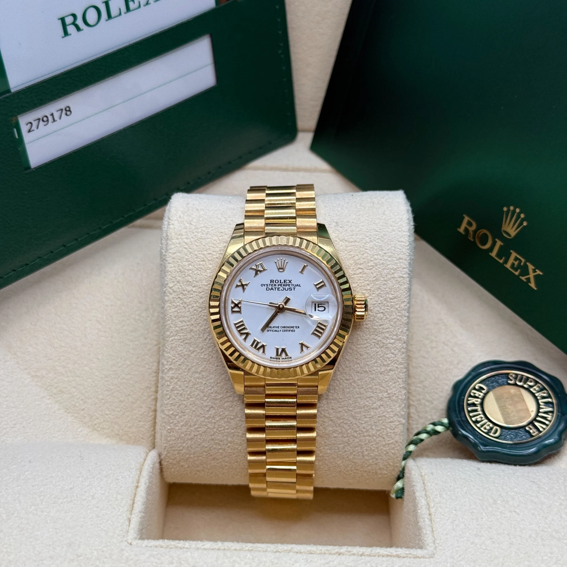 RLX Lady-Datejust 28mm 279178 White Dial