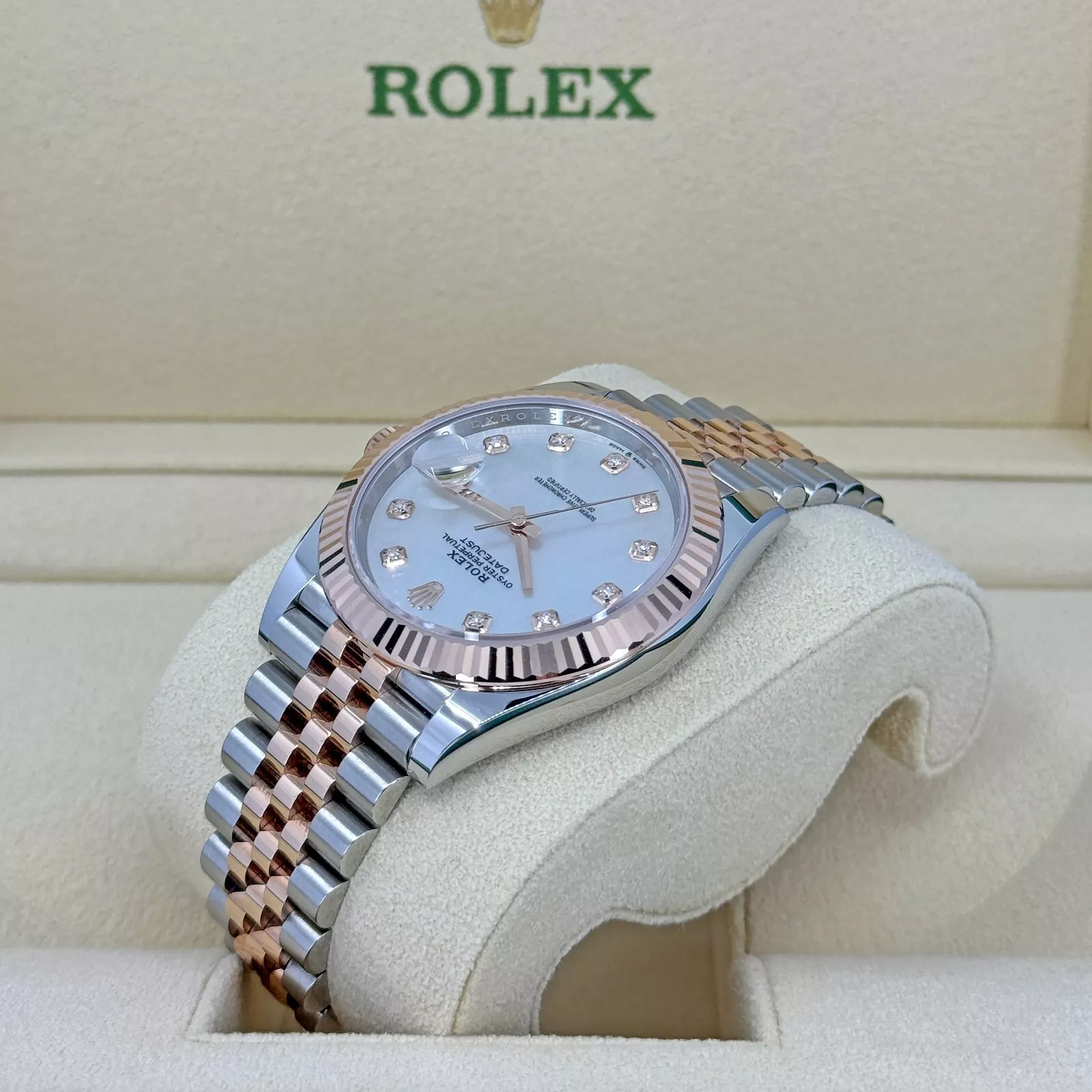 RLX Datejust 41mm 126331 MOP Diamond Jubilee Steel and Rose Gold Watch