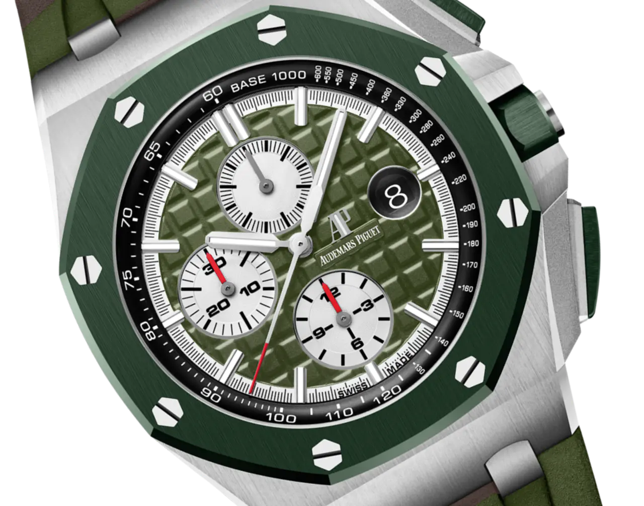A&P OFFSHORE Khaki Green Camouflage Dial CHRONOGRAPH 44mm