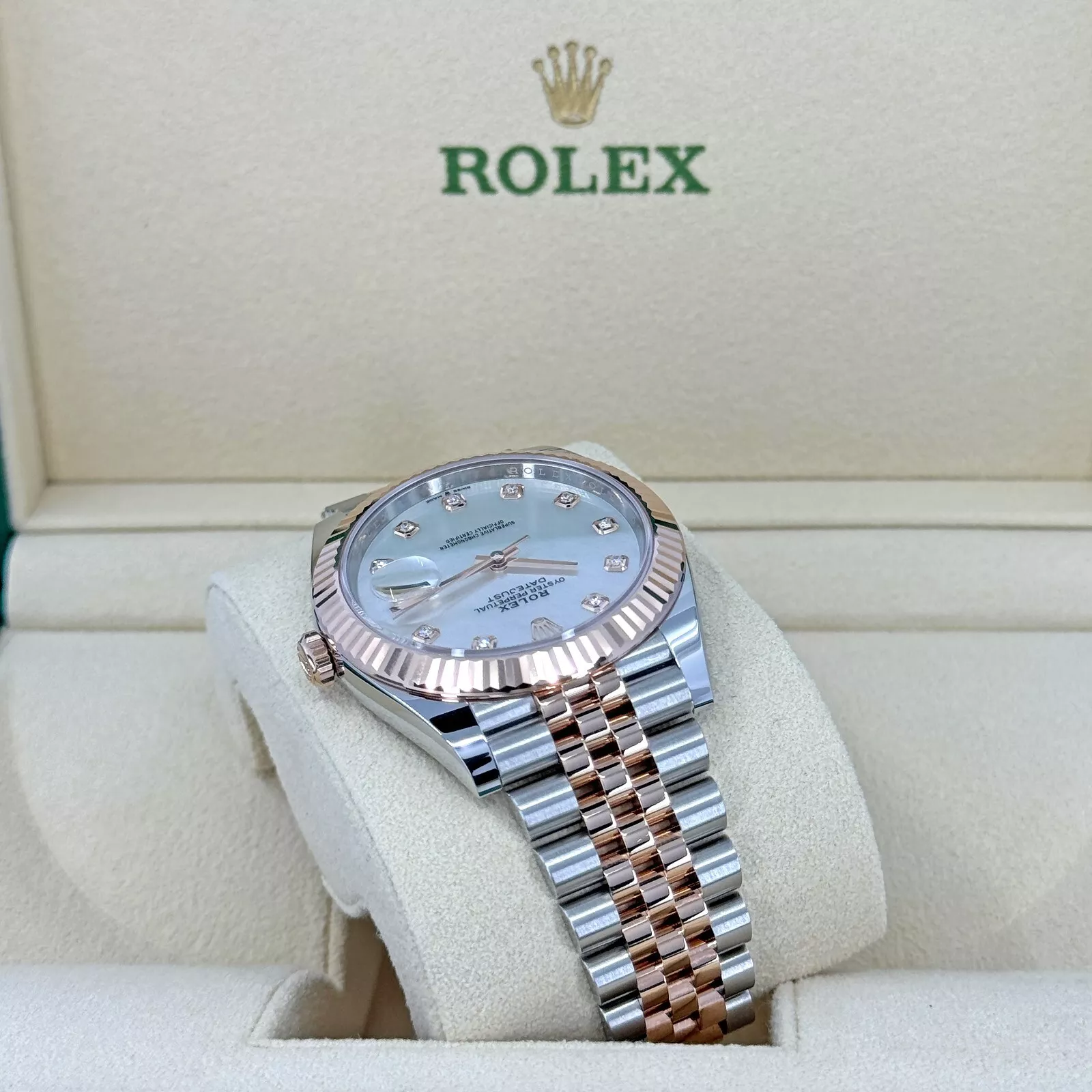 RLX Datejust 41mm 126331 MOP Diamond Jubilee Steel and Rose Gold Watch