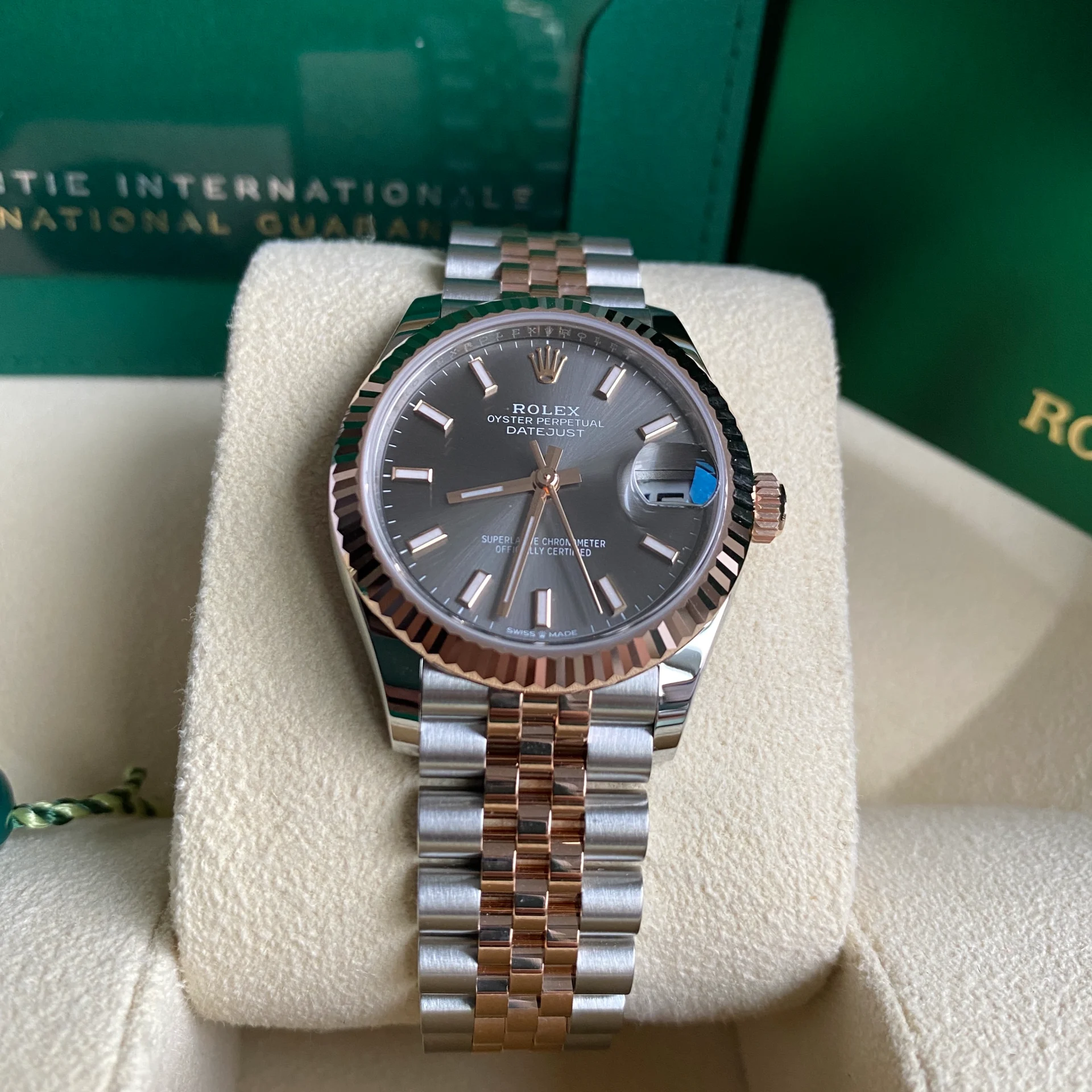 RLX Datejust m278271-0017/0018 Slate 31mm Dial Oyster Bracelet Watch