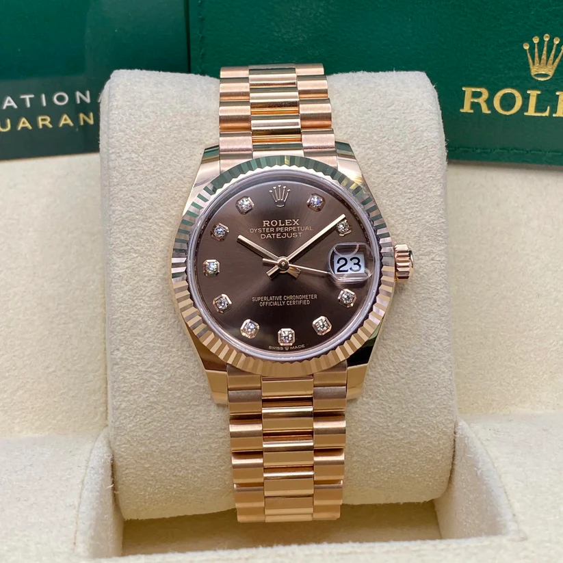 RLX Datejust m278275-0010 Chocolate 31mm Dial