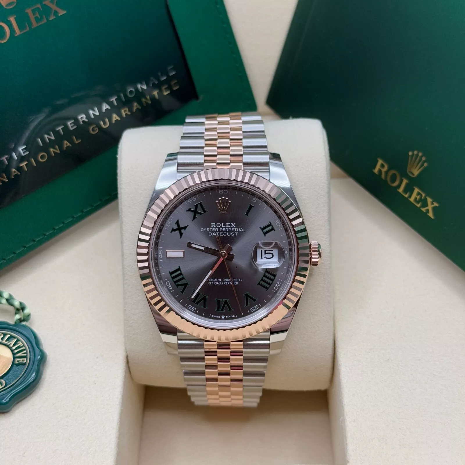 RLX Datejust 41mm 126331 Oyster Band Steel and Everose Gold Men’s Watch