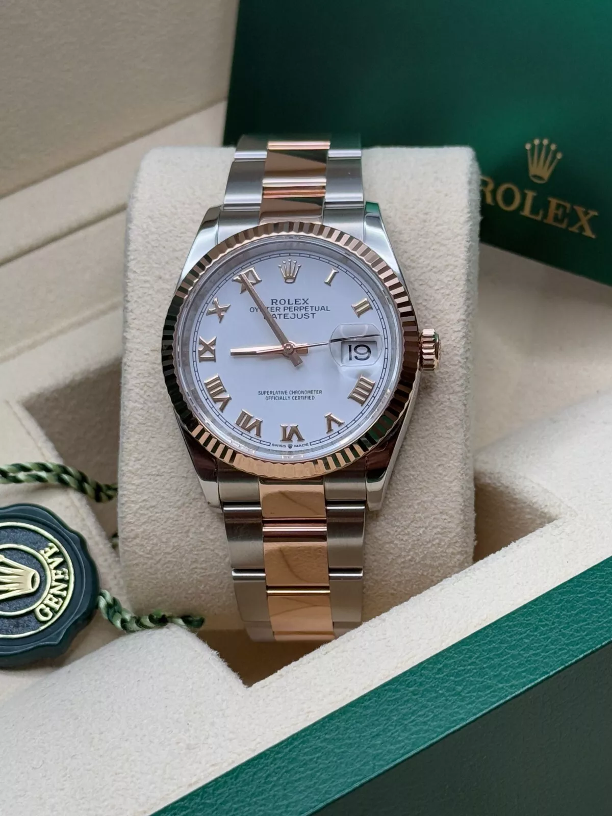 RLX  Datejust 36mm 126231 White Dial Oyster Bracelet