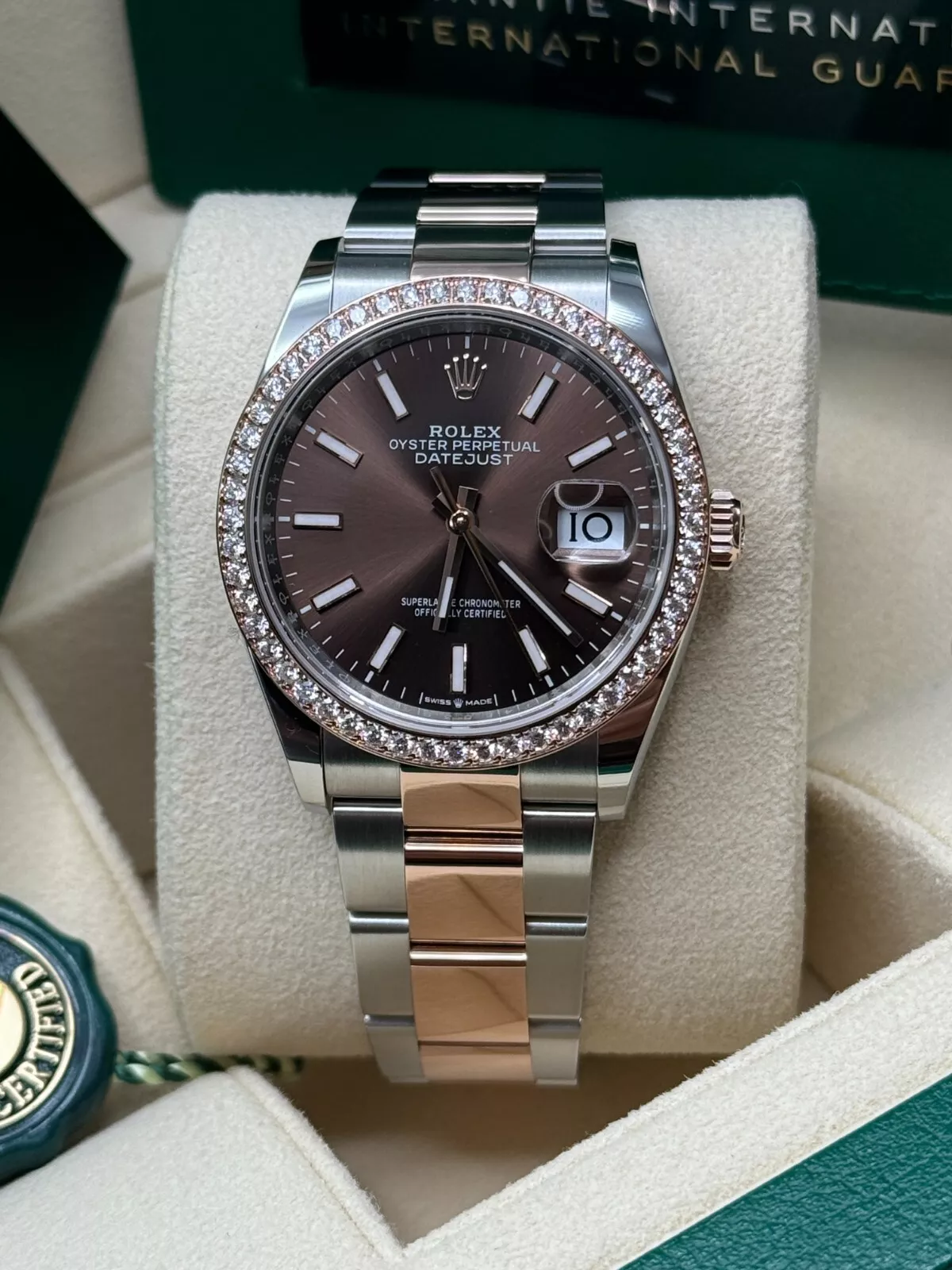 RLX  Datejust 36mm 126281 Chocolate Dial Oyster Bracelet