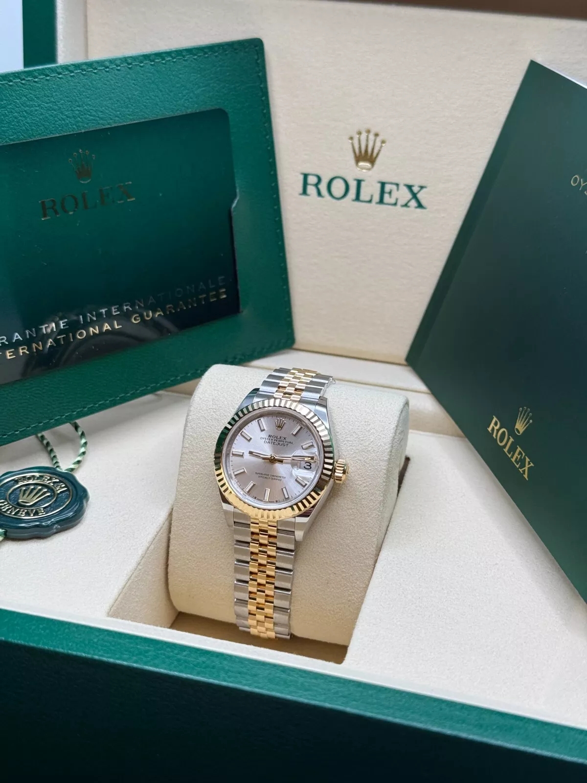 RLX Lady-Datejust 28mm 279173 Silver Index Dial Oyster Bracelet