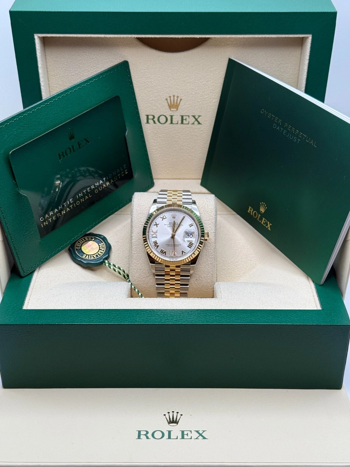 RLX  Datejust 36mm 126233 Silver Dial Jubilee Bracelet Watch