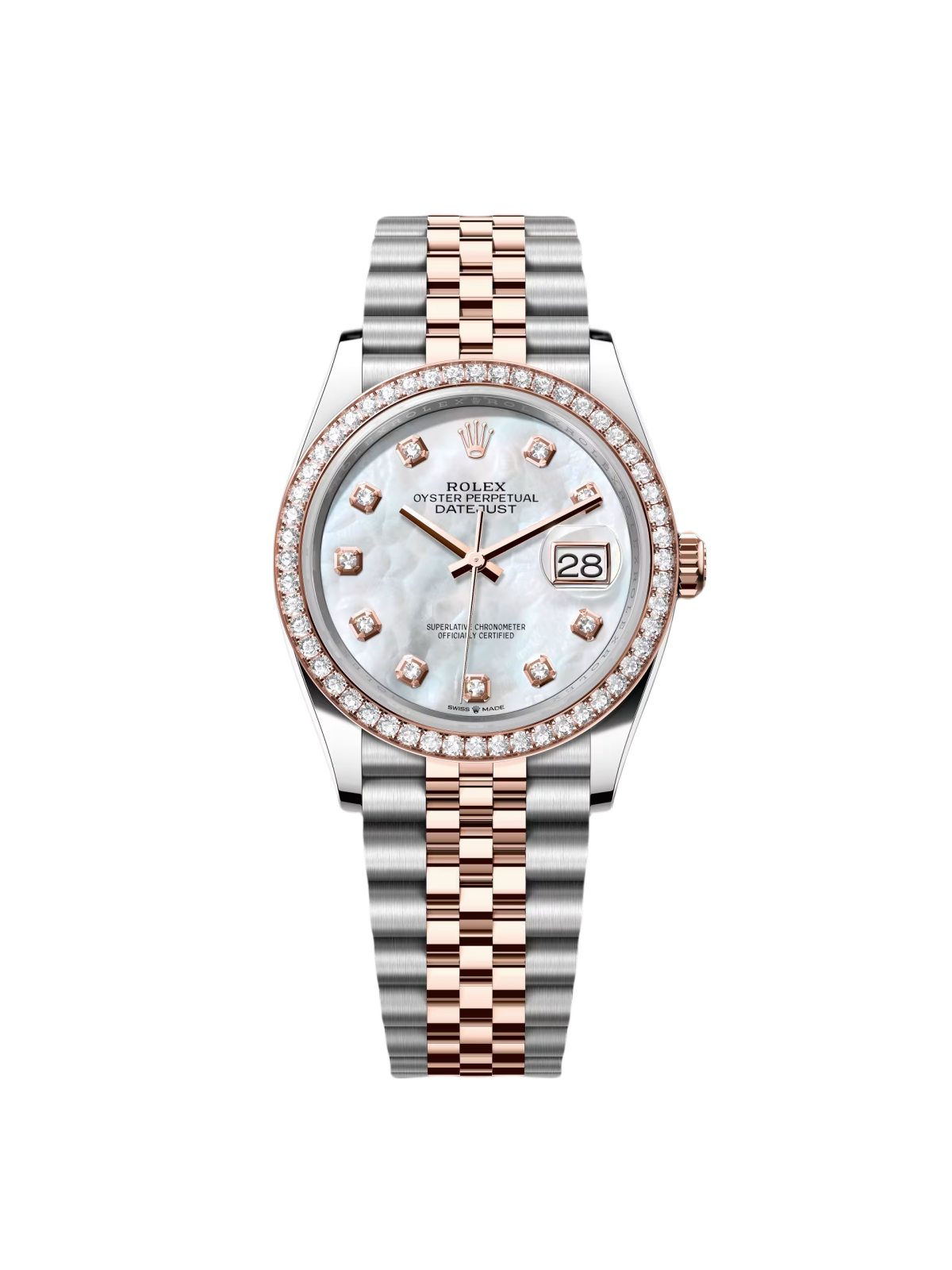 RLX  Datejust 36mm 126281 Mother-of-Pearl Dial Jubilee Bracelet